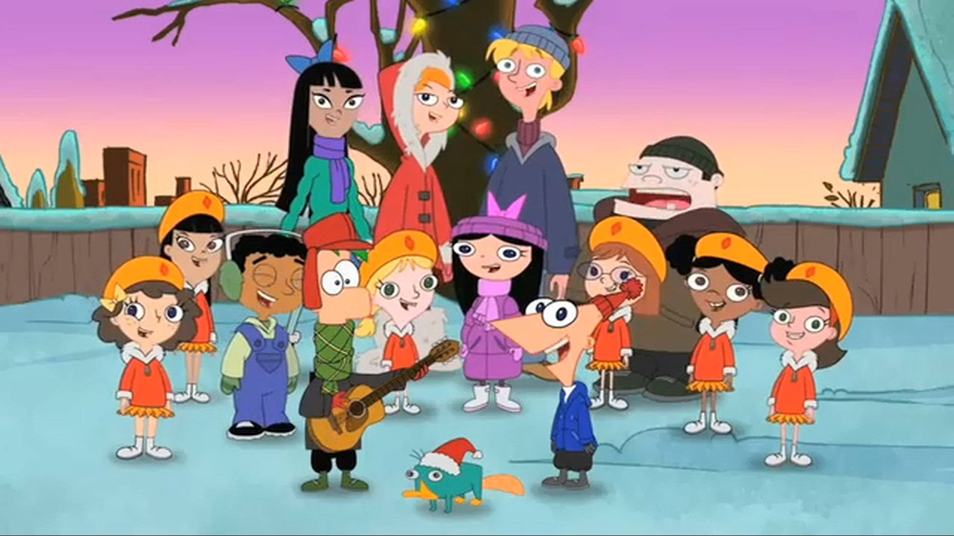 Download Phineas And Ferb Christmas Jingle Wallpaper