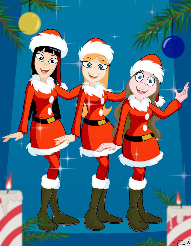 PHINEAS AND FERB] Cute Carolers [FANART]