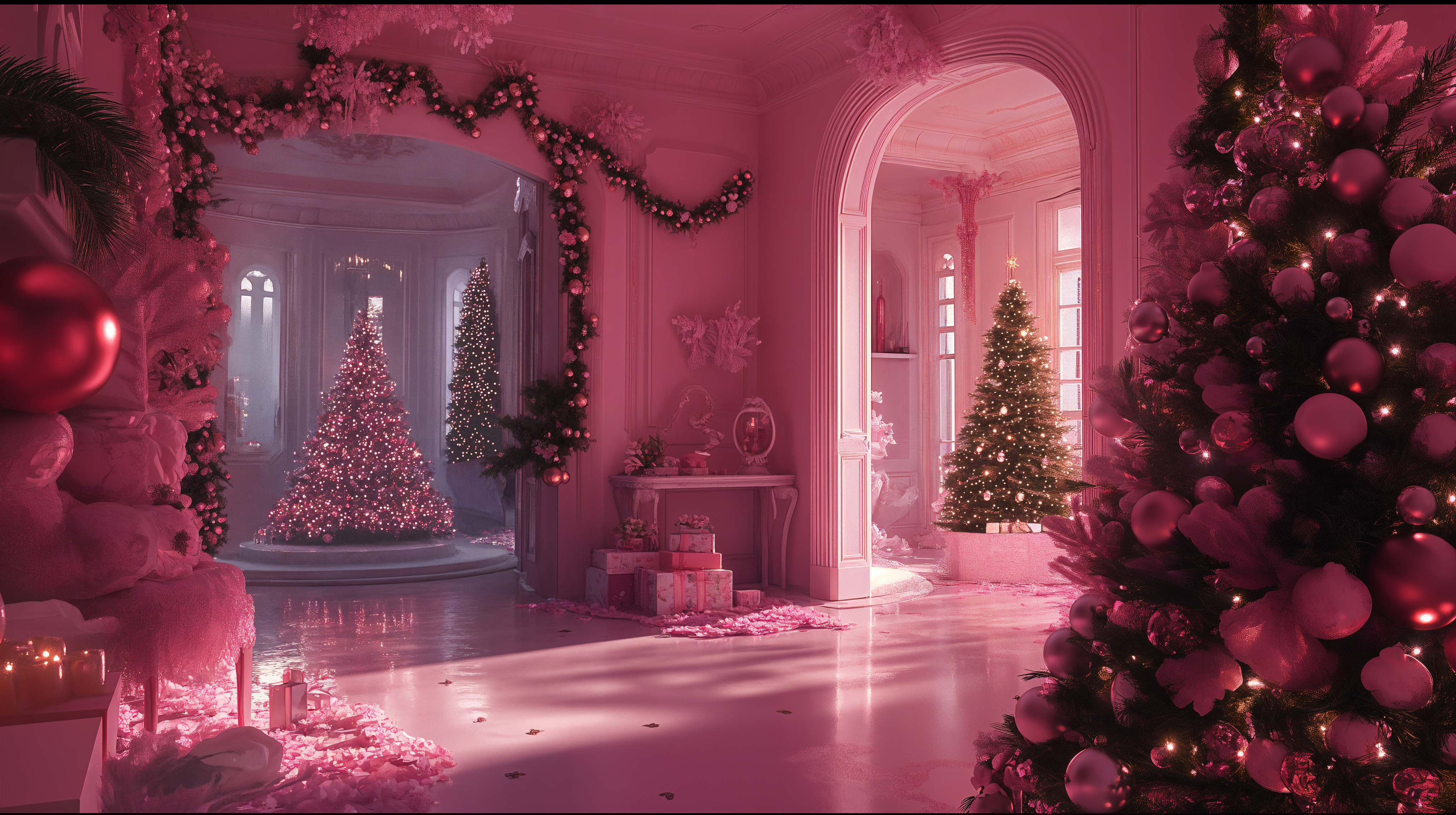 Pink Christmas 4k Wallpapers - Wallpaper Cave