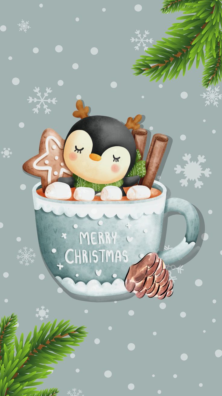 Cute Christmas Phone Wallpaper