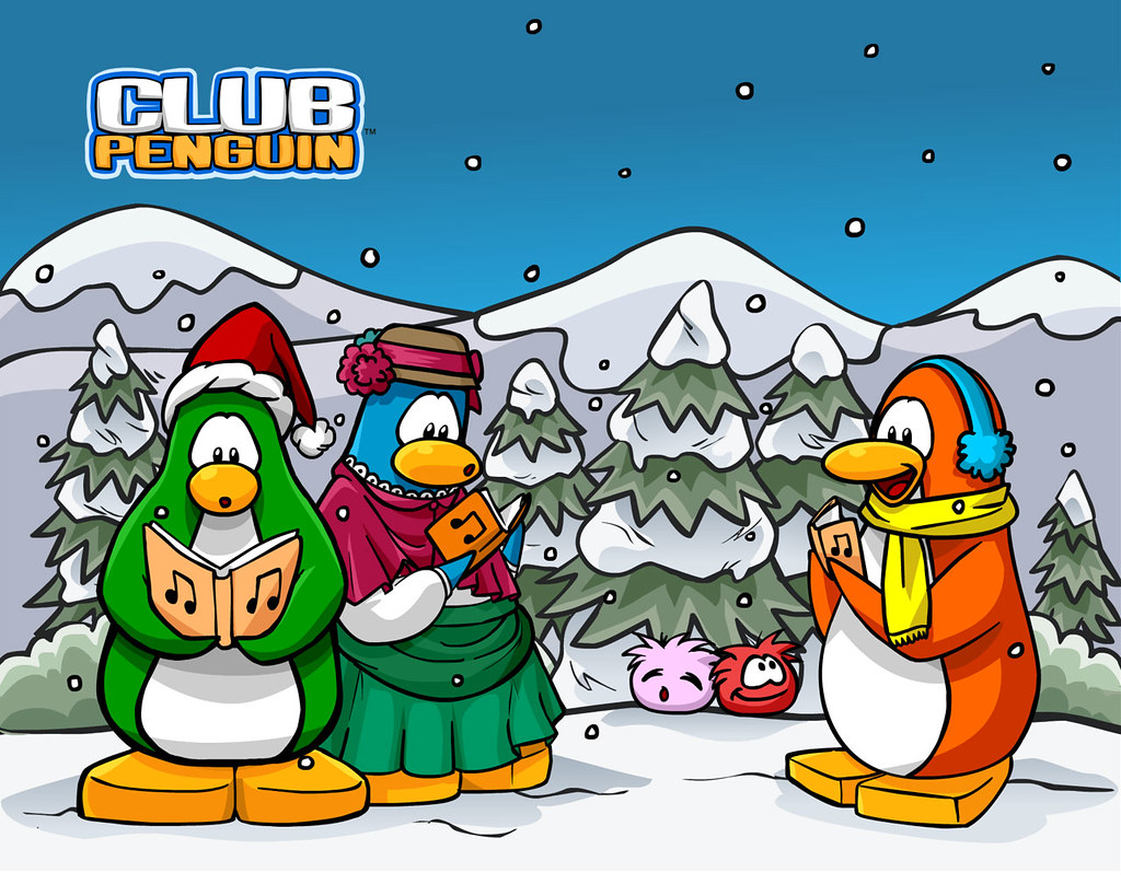Club Penguin Christmas Wallpaper. Nice!