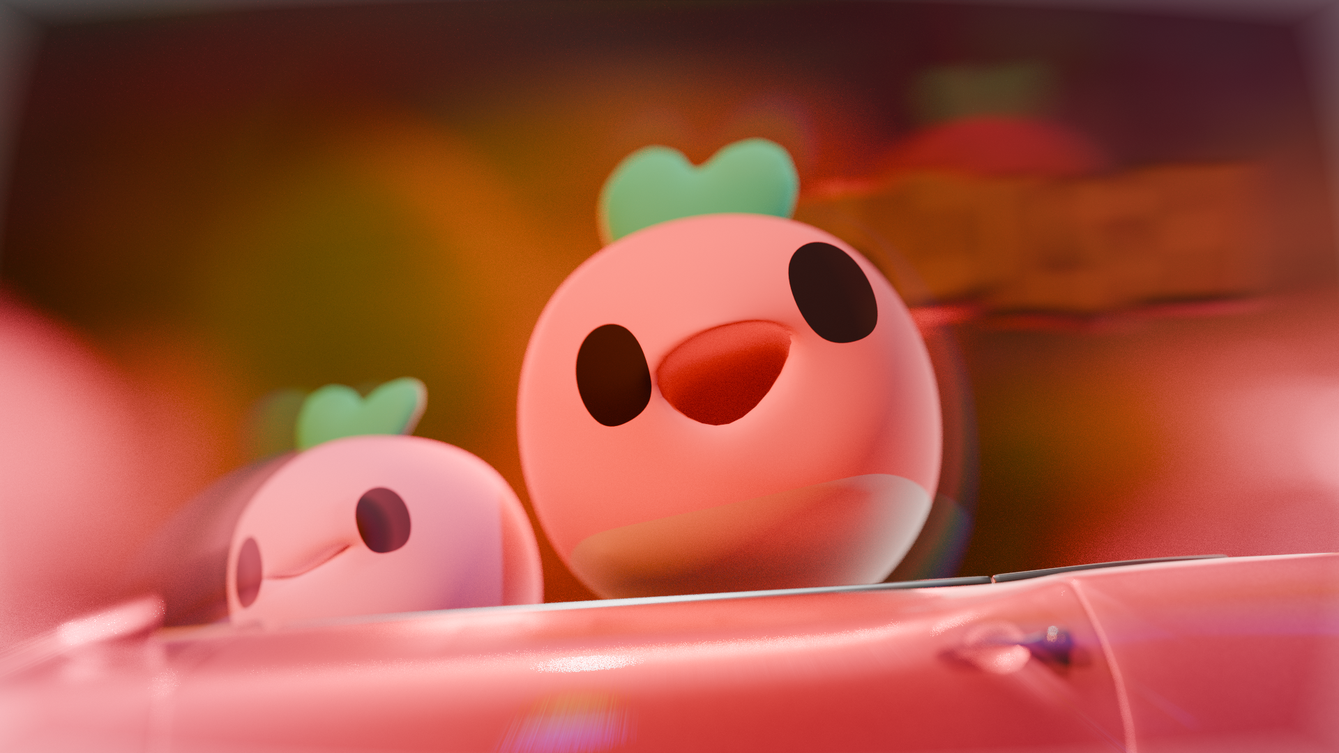 i animated this with a simple controller :) {youtube link} [ sunset drive radish / dadish animation ]