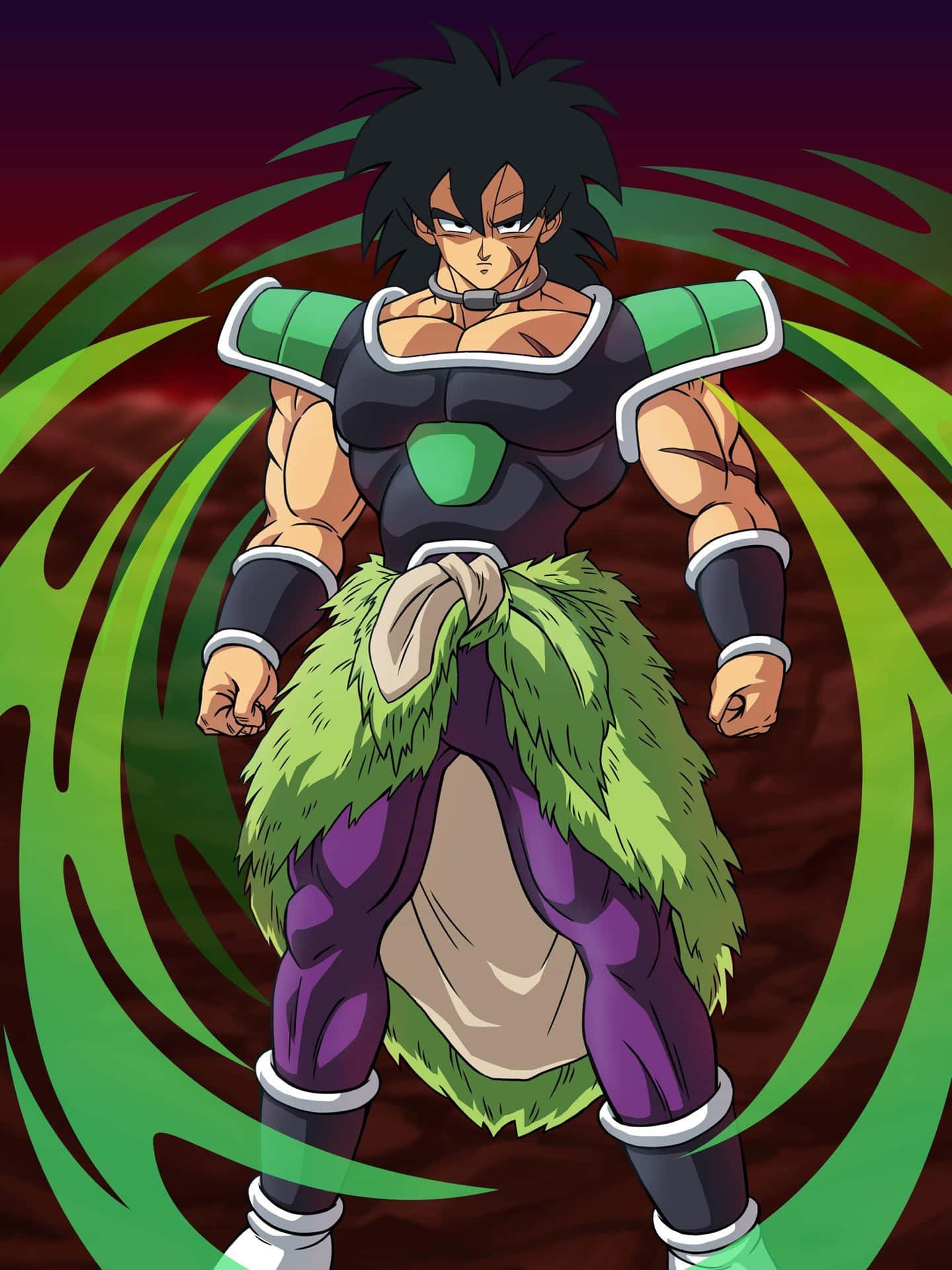 Download Standing Broly iPhone Dragon Ball Super Wallpaper
