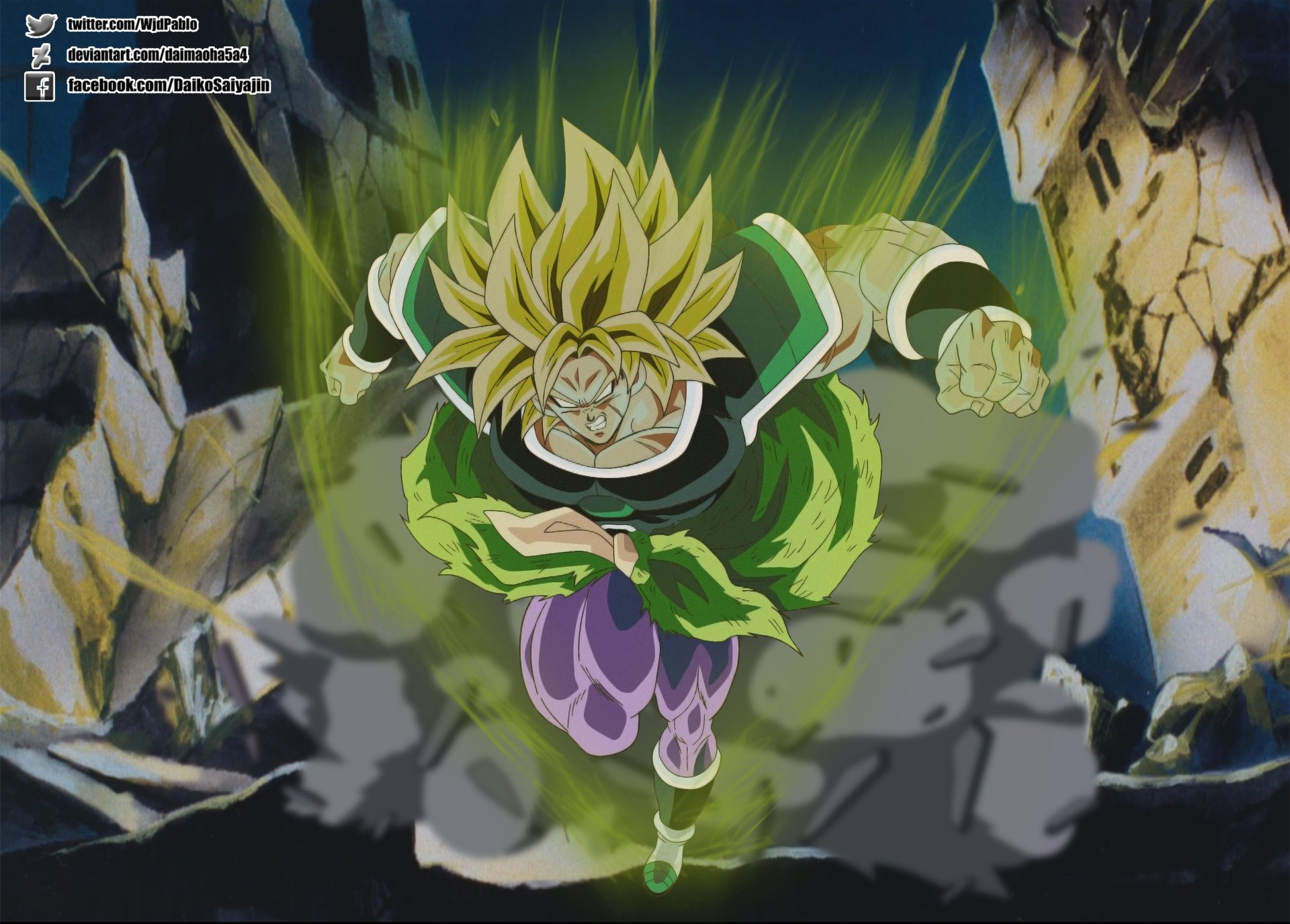 Download Super Saiyan Broly (Dragon Ball) Anime Dragon Ball Super: Broly Rage Anime 4k Ultra HD