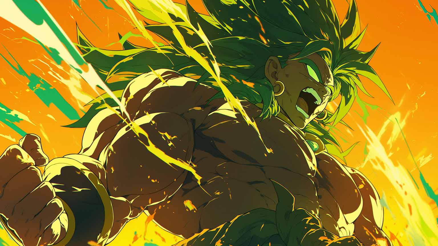 Broly Wrathful Roar Desktop Wallpaper Ball Wallpaper 4K