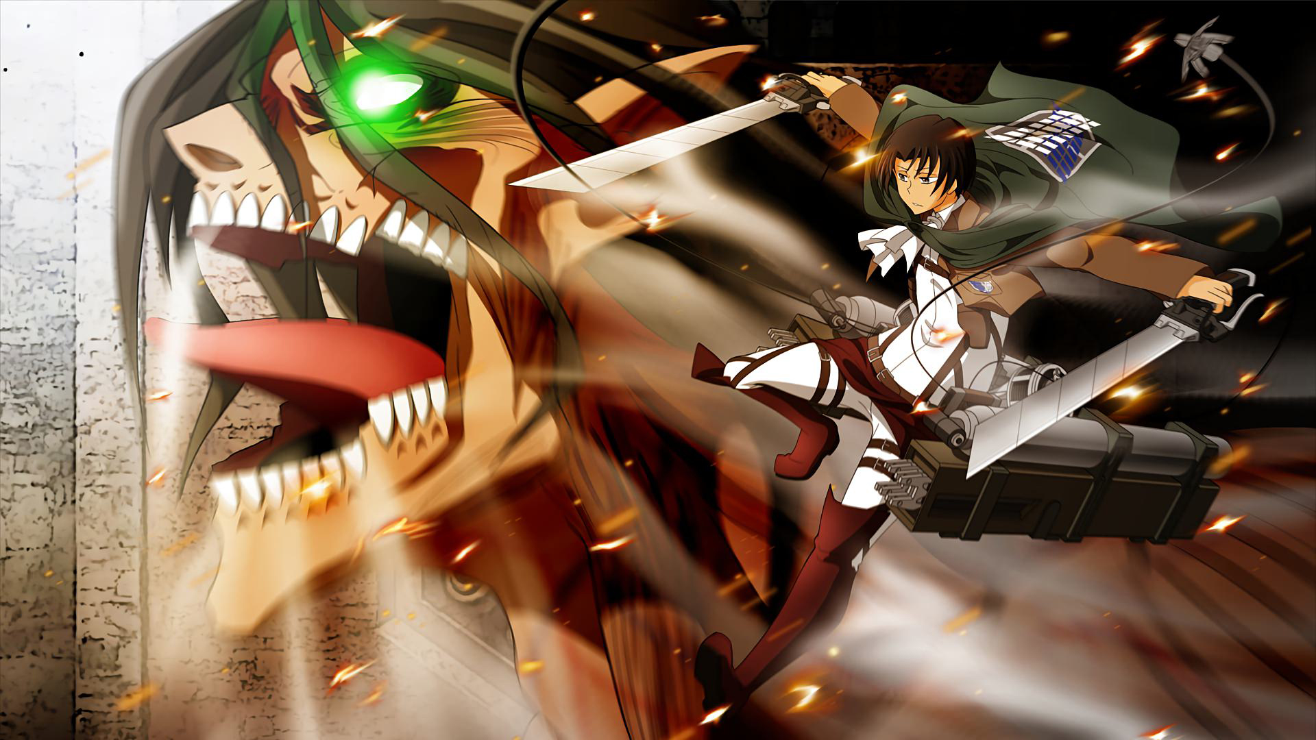 Levi Mikasa Ackerman HD Attack On Titan Wallpaper