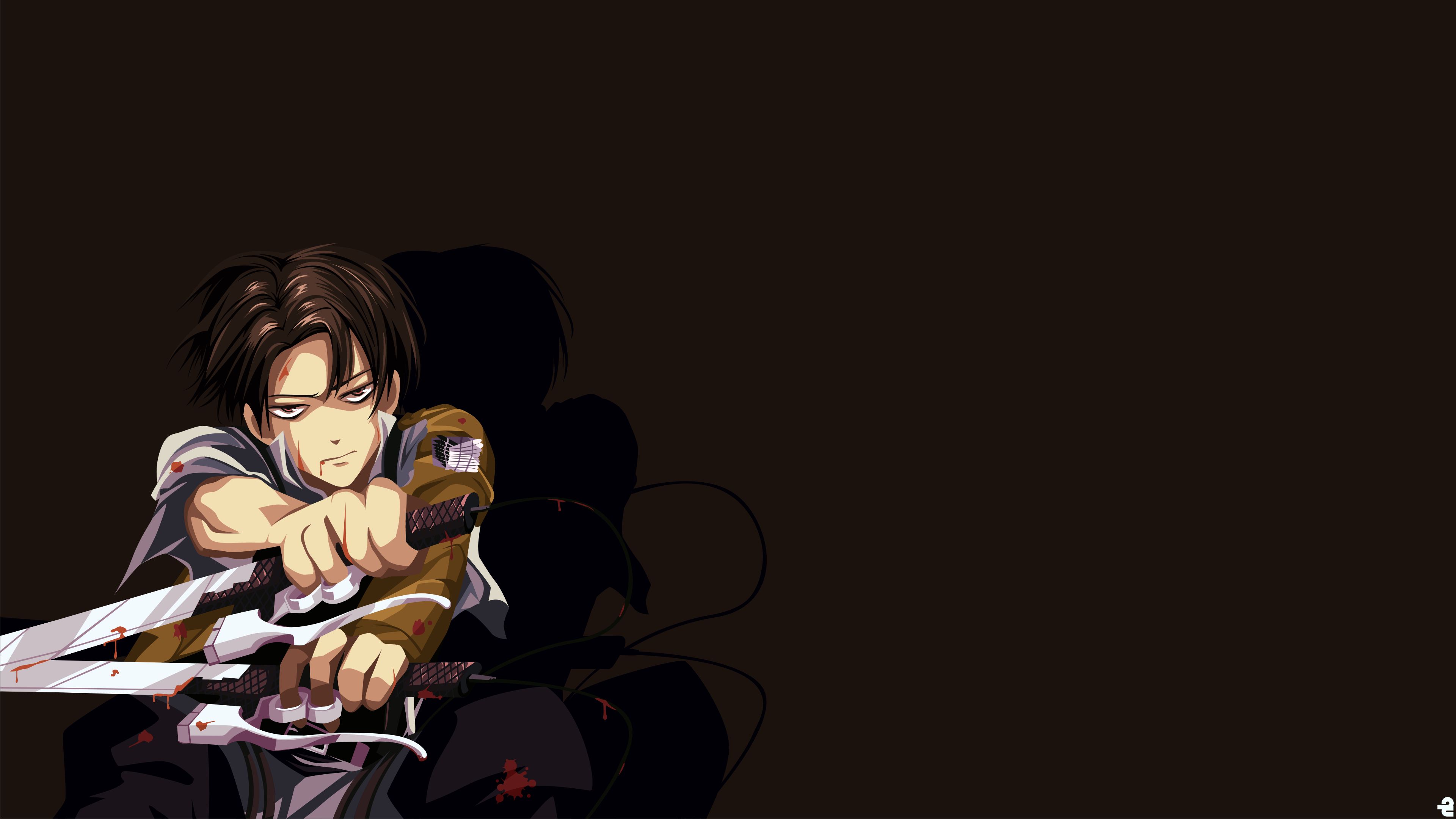 Desktop wallpaper: Anime, Attack On Titan, Levi Ackerman 4K free download for PC. 407446