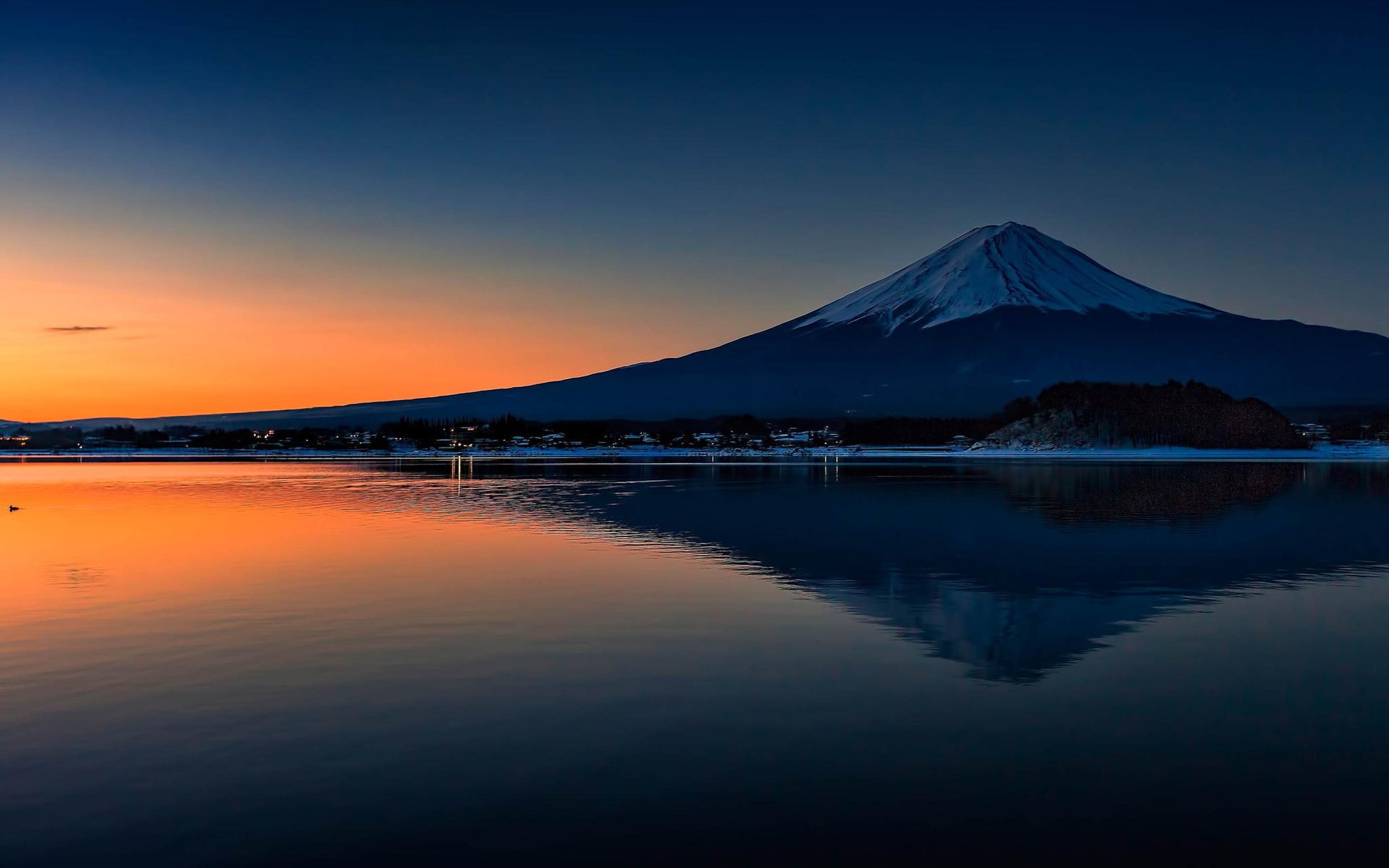 Majestic Mount Fuji at Dusk