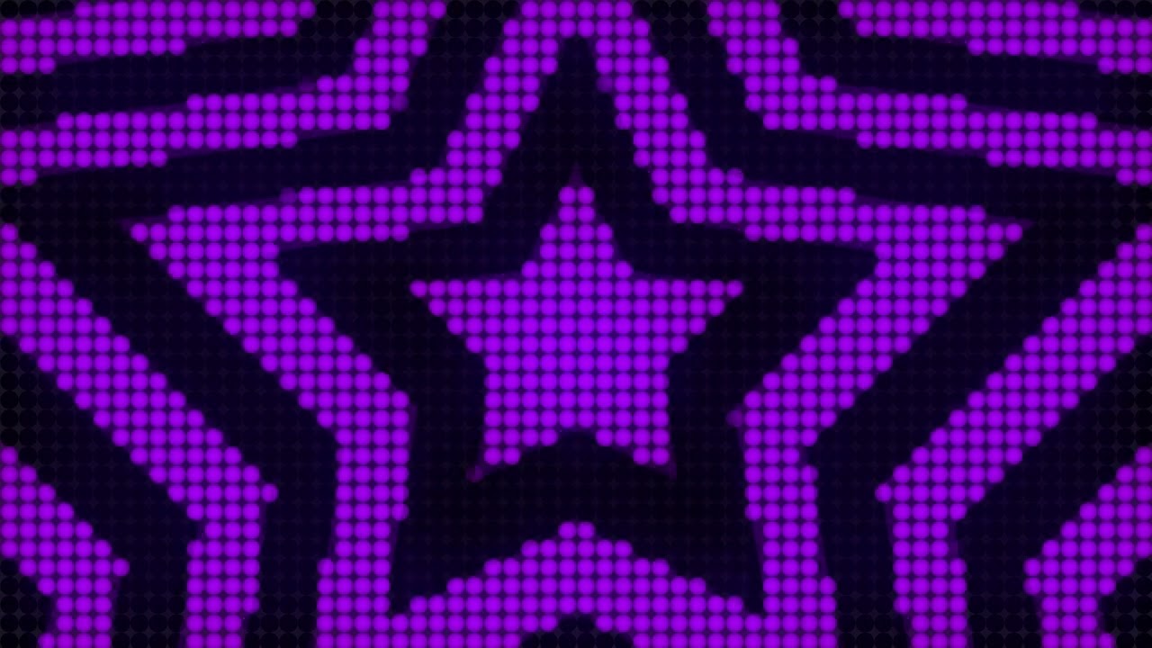 4K 1 Hour Purple Star Tunnel Y2K Colorful Aesthetic LED Lights Background Video Screensaver