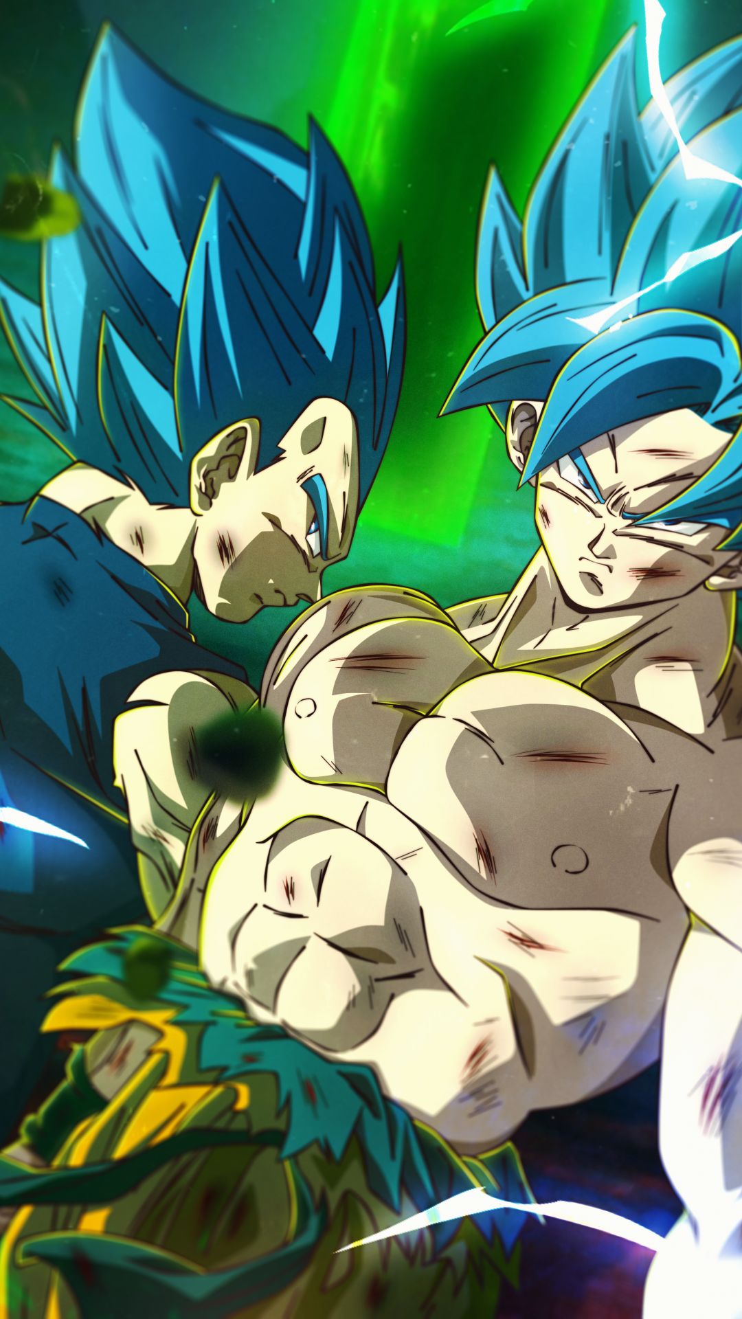 Phone wallpaper: Super Saiyan Blue, Anime, Dragon Ball Super: Broly, Vegeta (Dragon Ball), Goku, Dragon Ball 1363389
