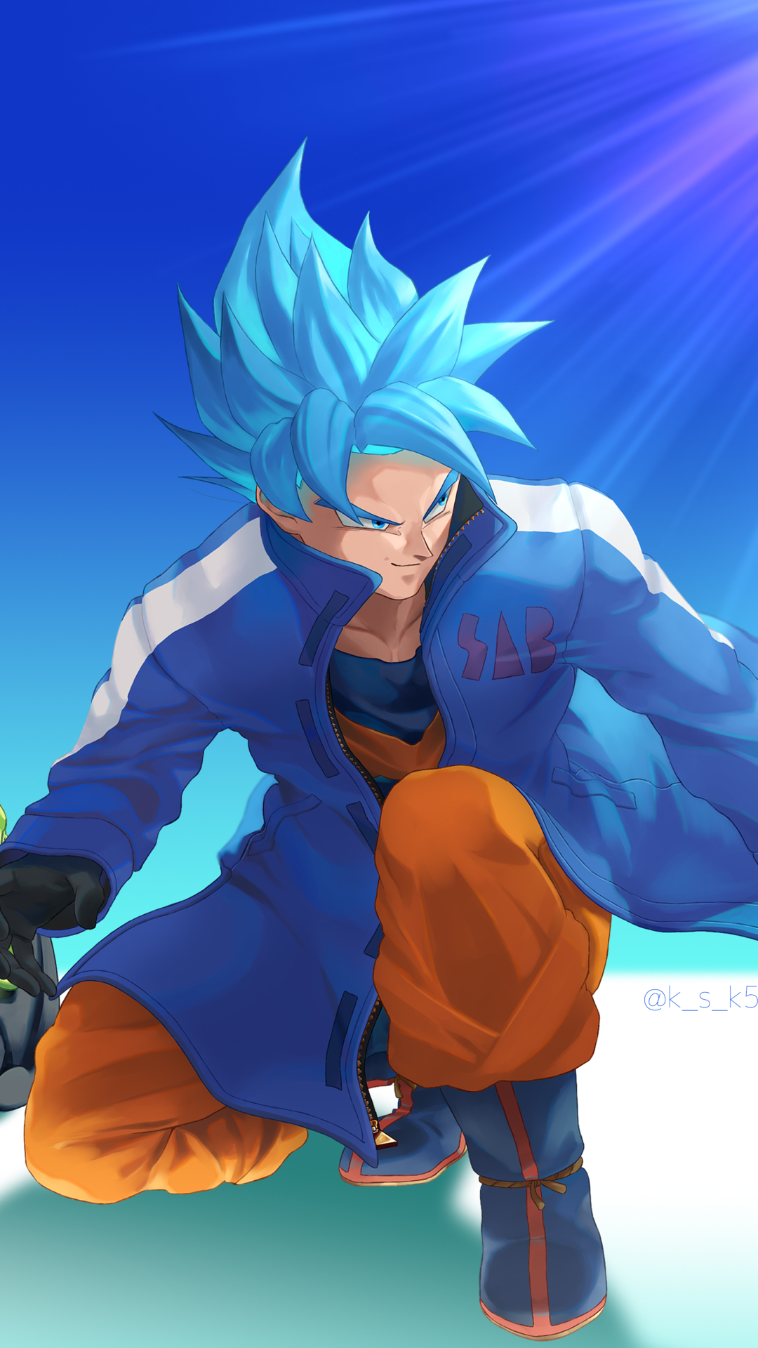 Phone wallpaper: Dragon Ball Super: Broly, Anime, Goku, Super Saiyan Blue 1329324