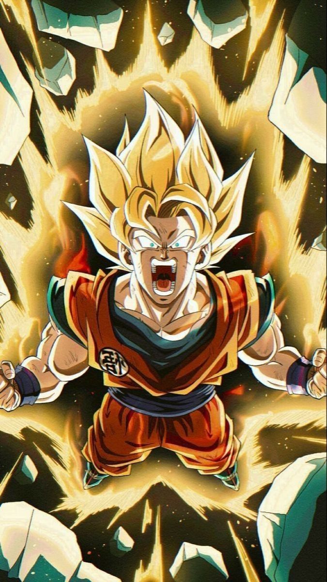 Goku super Saiyan iPhone wallpaper lockscreen HD aesthetics 4k