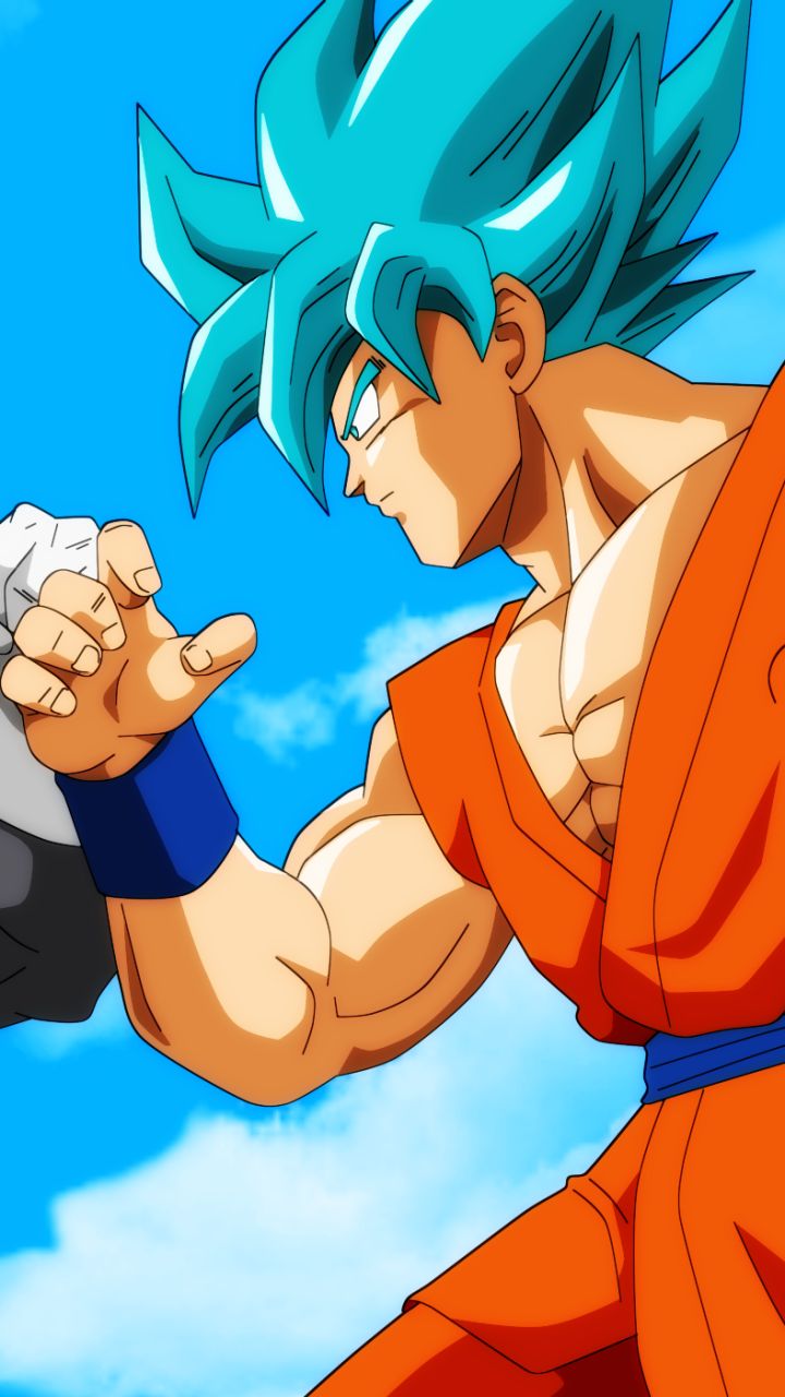 Phone wallpaper: Anime, Vegeta (Dragon Ball), Goku, Super Saiyan Blue, Dragon Ball 1117994