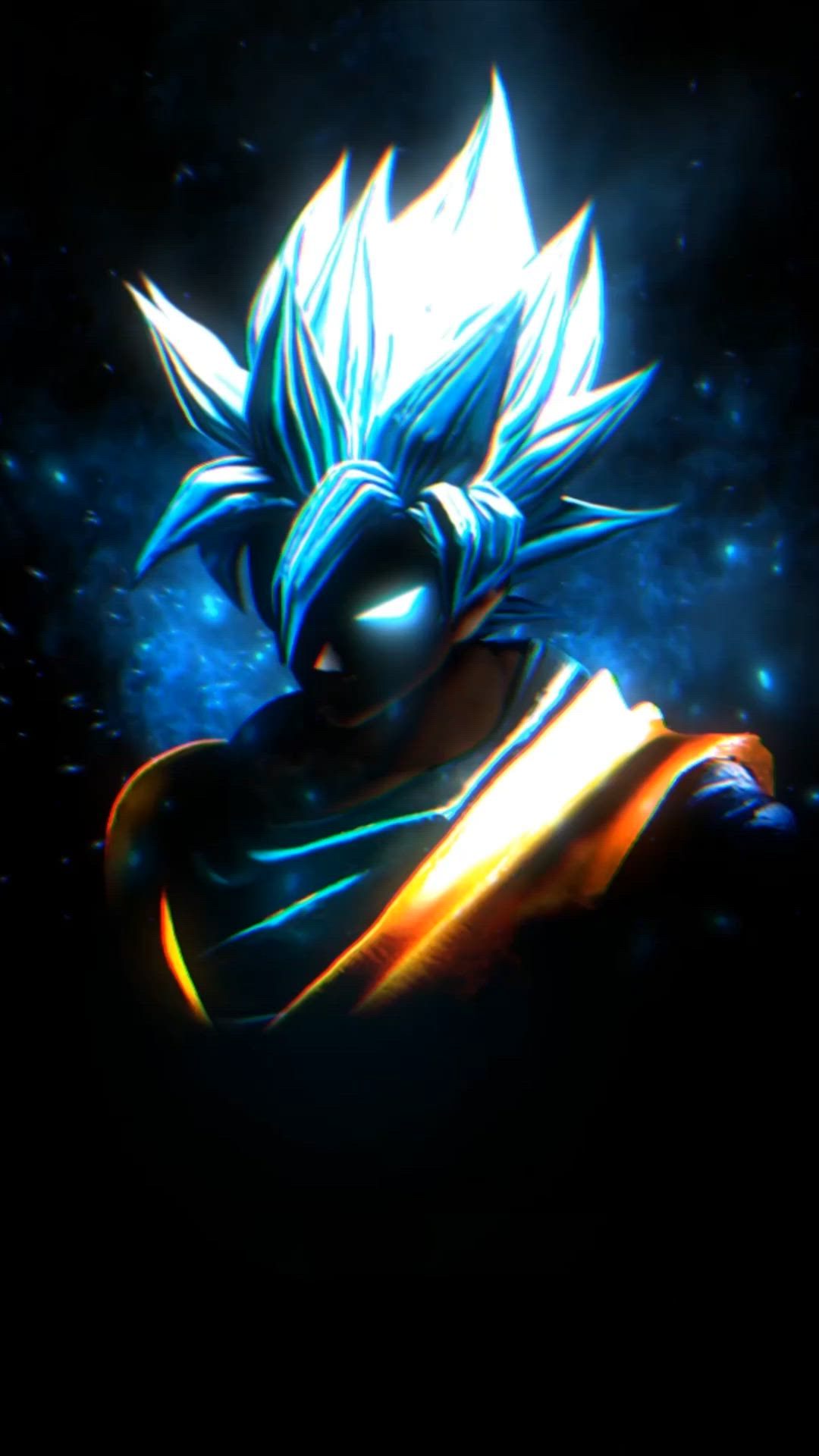 Abstract Son Goku Super Saiyan Blue Dragon Ball Super Live Wallpaper
