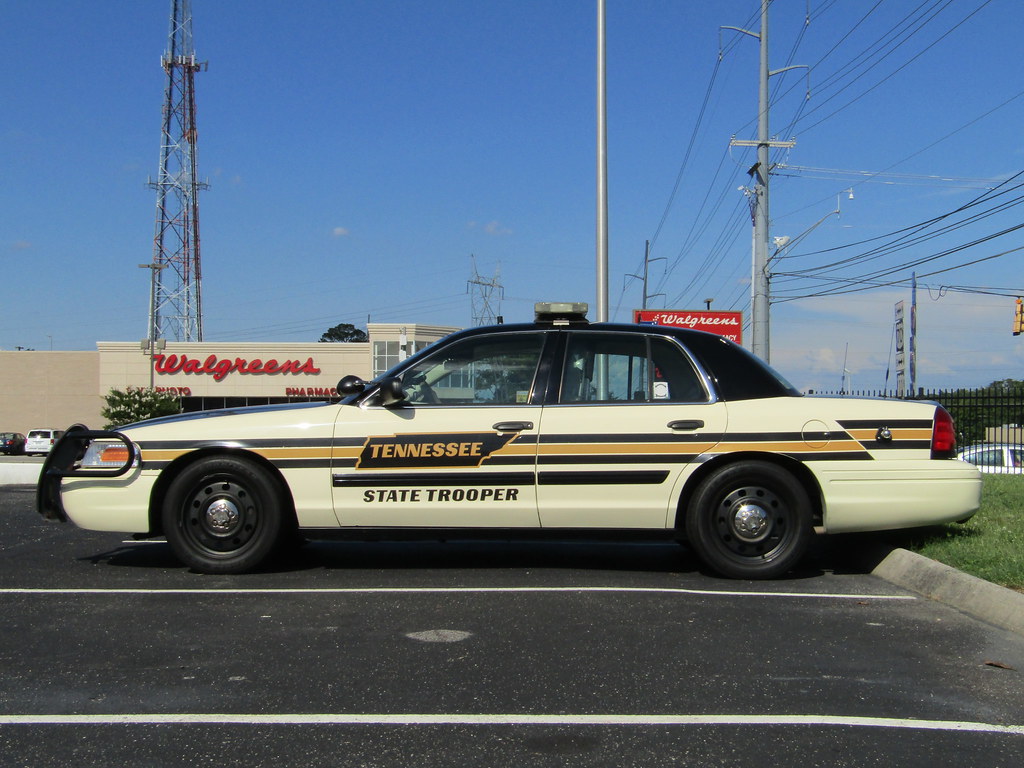 Tennessee Highway Patrol. Ford Crown Victoria at Knoxville