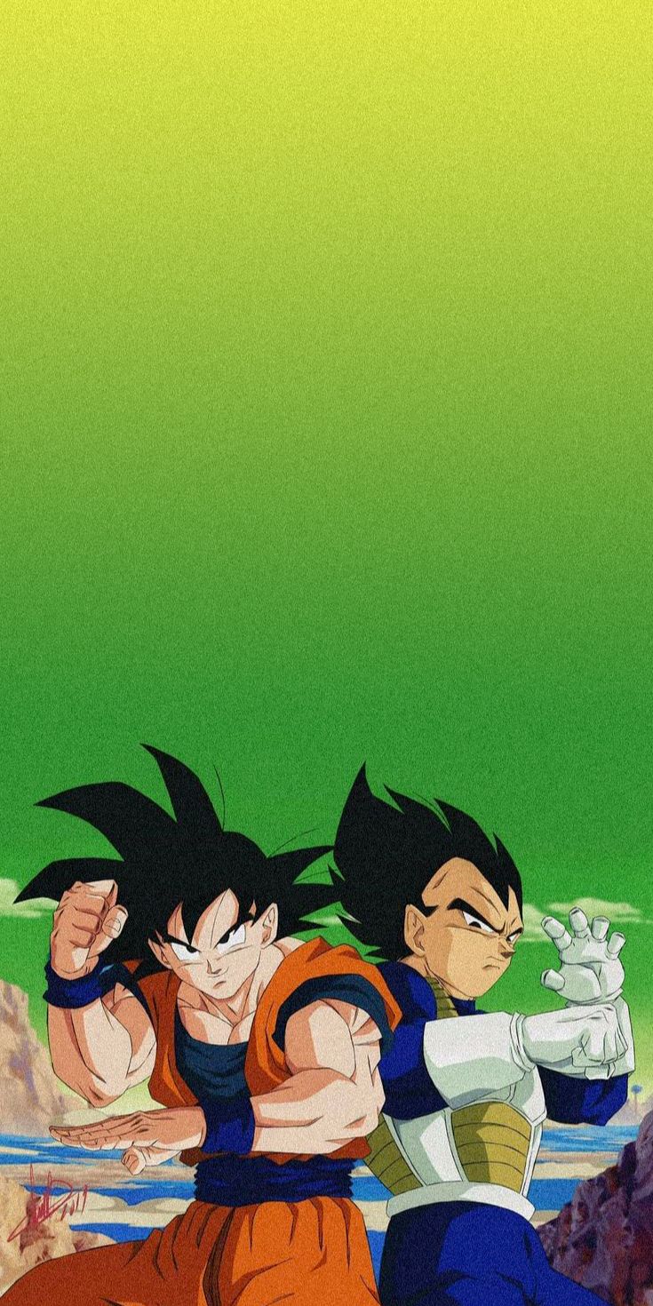 Vegeta Goku Ball Z Phone Wallpaper