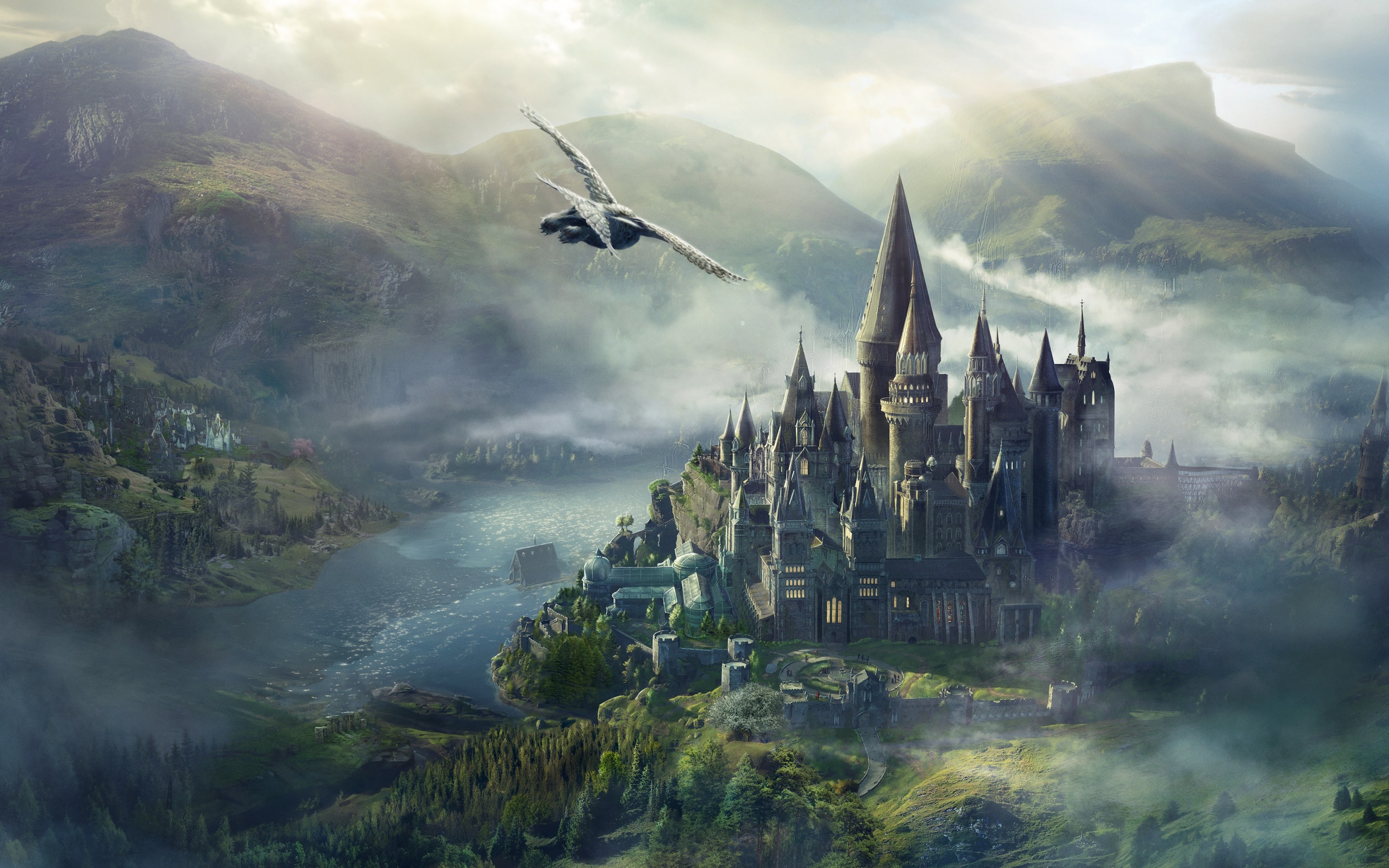 Hogwarts School of Witchcraft and Wizardry Wallpaper 4K, Poster, Hogwarts Legacy