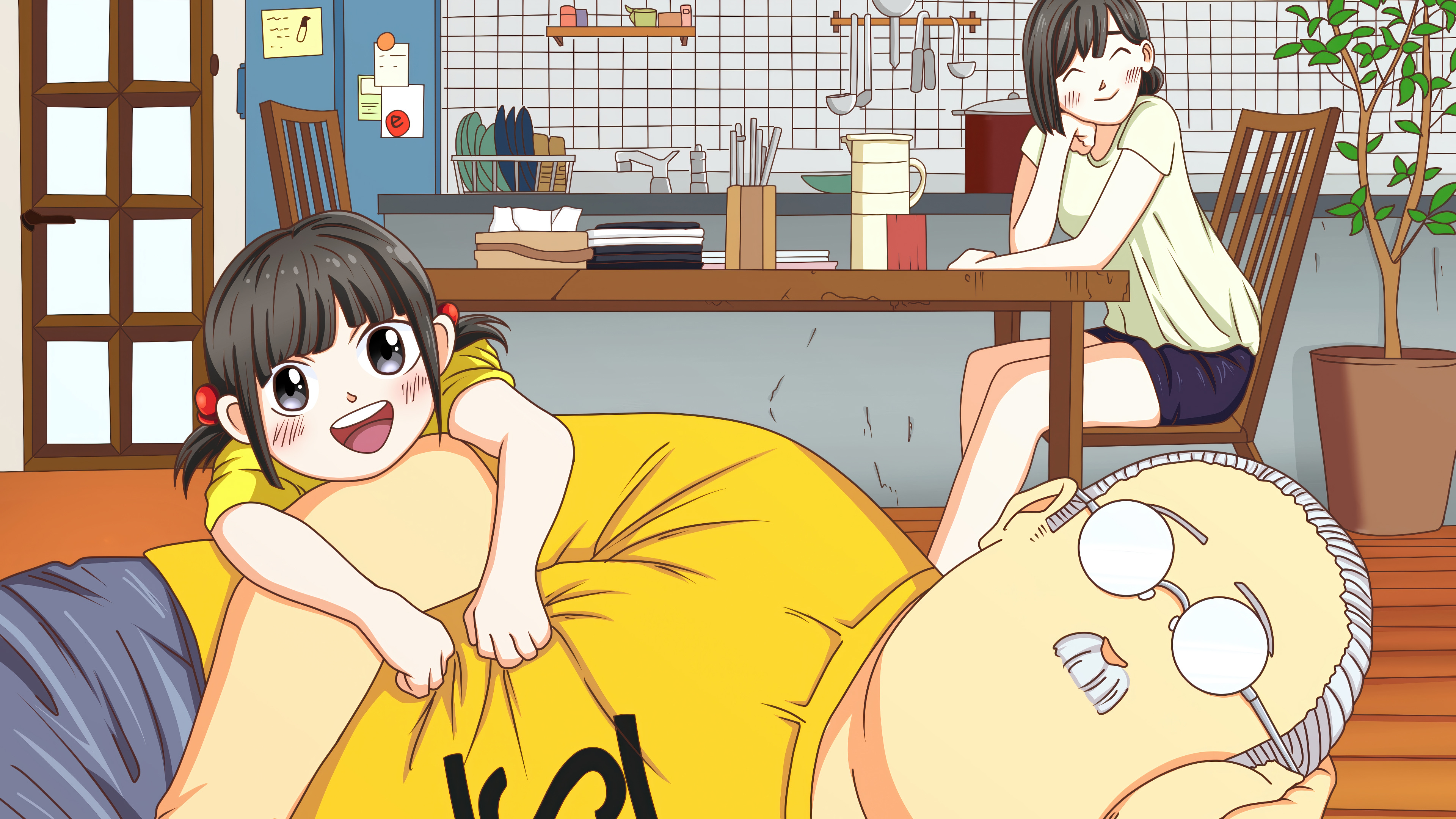 Sakamoto Days Family Wallpaper 4K HD PC a