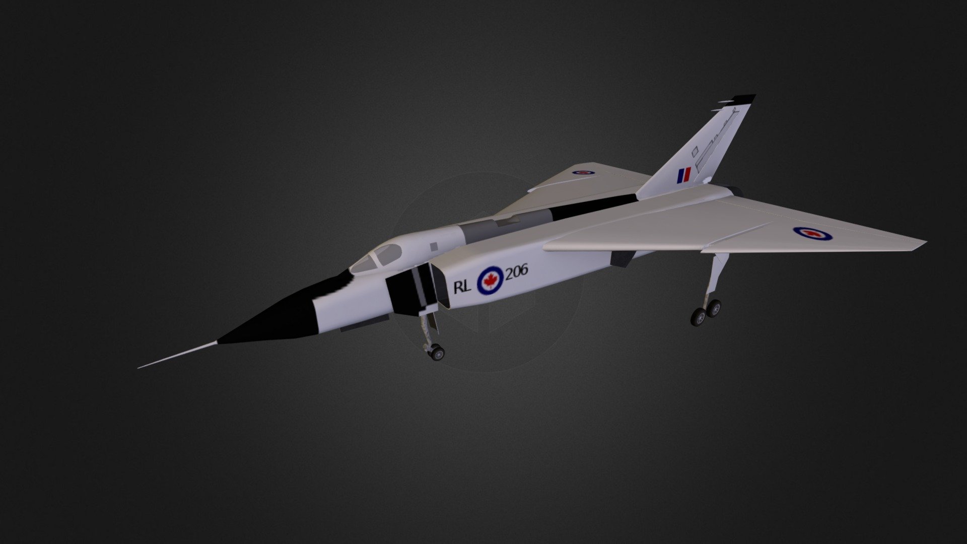 Avro CF 105 Arrow Free 3D Model By Helijah [7f35555]