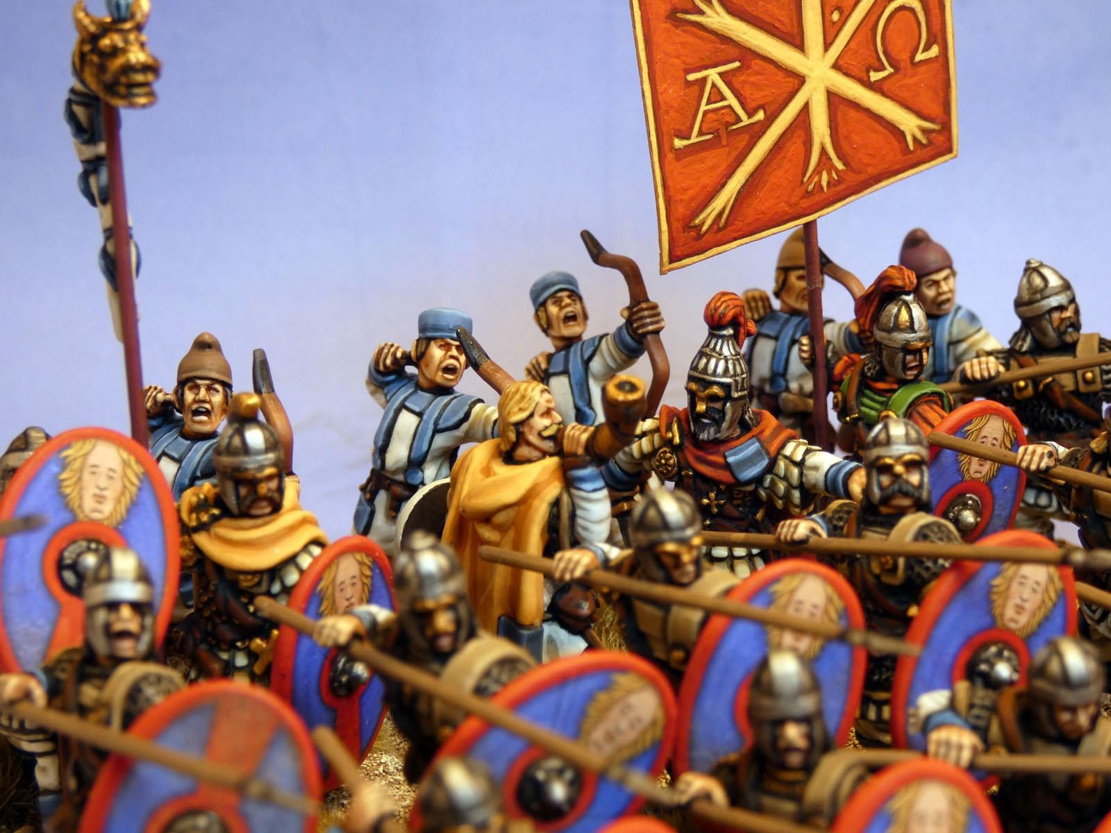 Early Justinian Byzantines Eastern Roman Empire- Armoured Skutatoi And Toxatoi