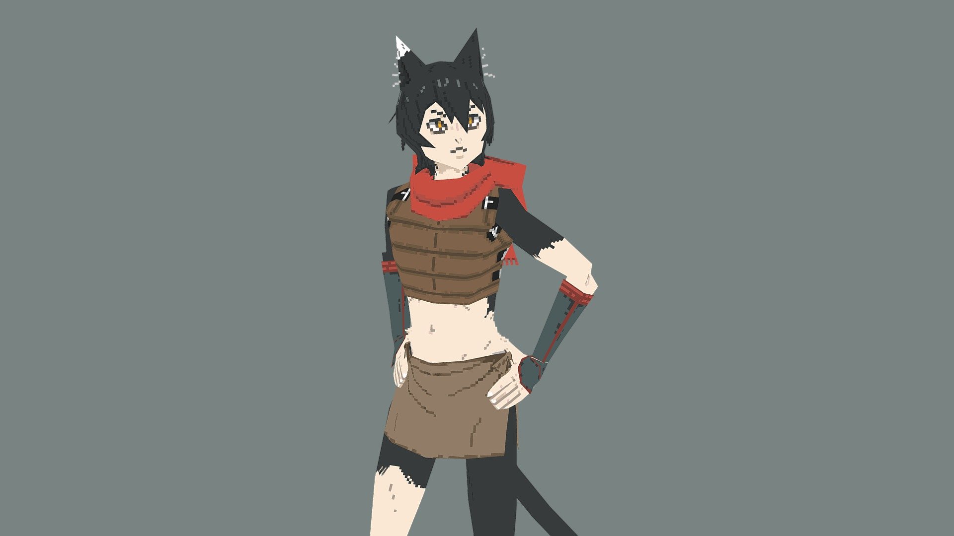 Izutsumi Meshi Poly Pixel Art model by Obviously Dracula [36598af]