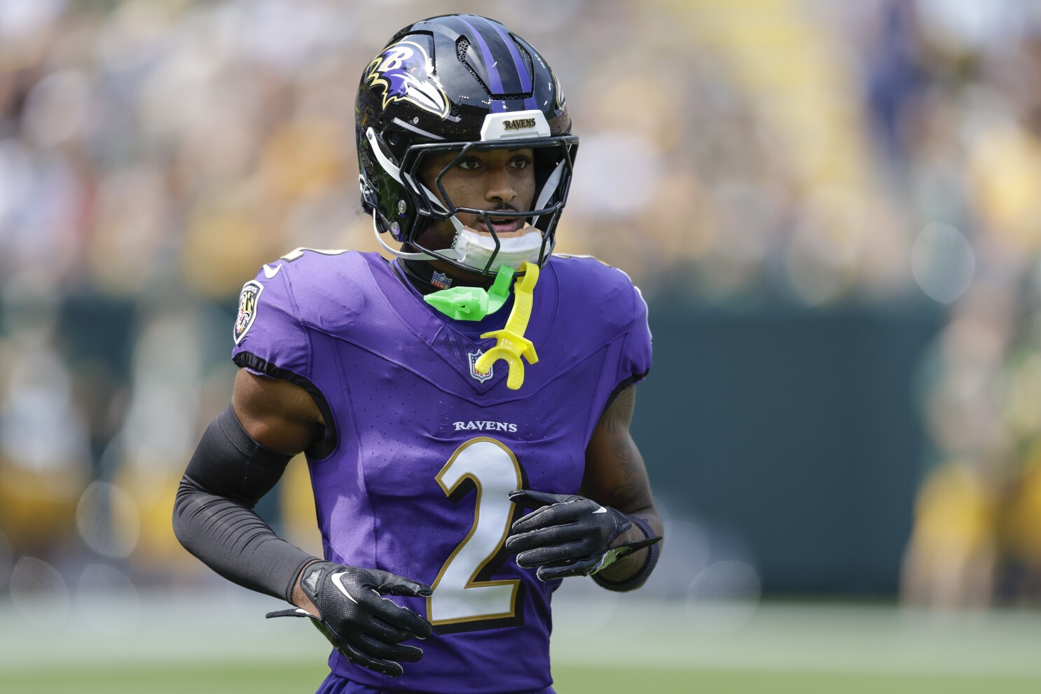 Ravens rookie Nate Wiggins won't play against the Raiders after being involved in a car crash