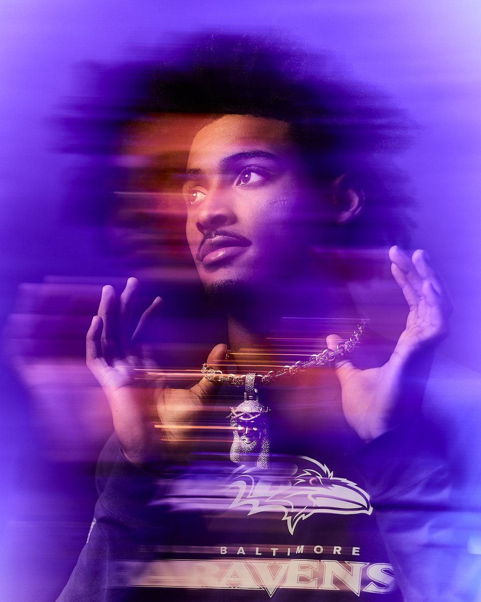 Had fun experimenting on this new portrait of first round NFL draft pick Nate Wiggins