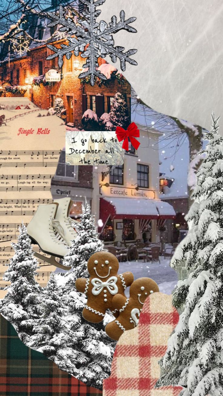 december #christmasaesthetic #christmas #snow #snowflake #winter #background #wallpaper