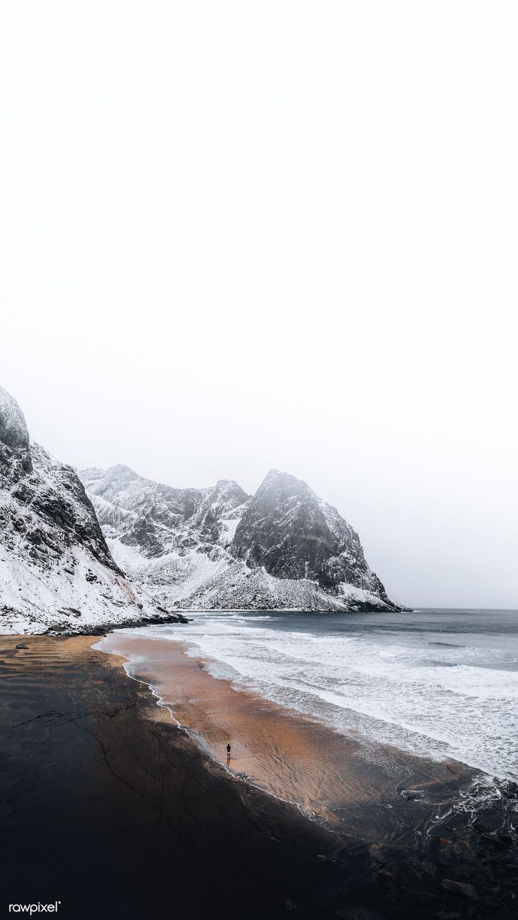 Download premium image of Kvalvika beach on Lofoten Islands, Norway by Luke Stackpoole about scandinavian iphone wallpaper, beach winter, wallpaper, iphone wallpaper winter beach, and beach winter iphone 2256553