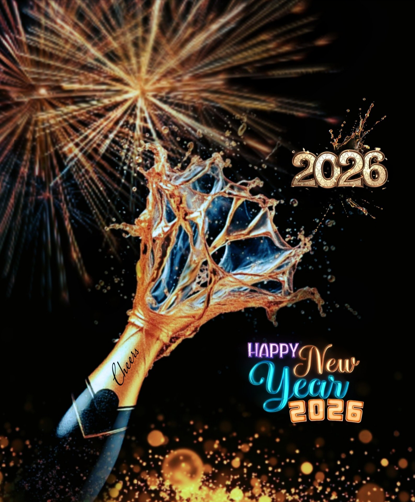 New Year 2026 Celebration Free Full HD Wallpaper (1587x1920) New Year Mobile Wallpaper