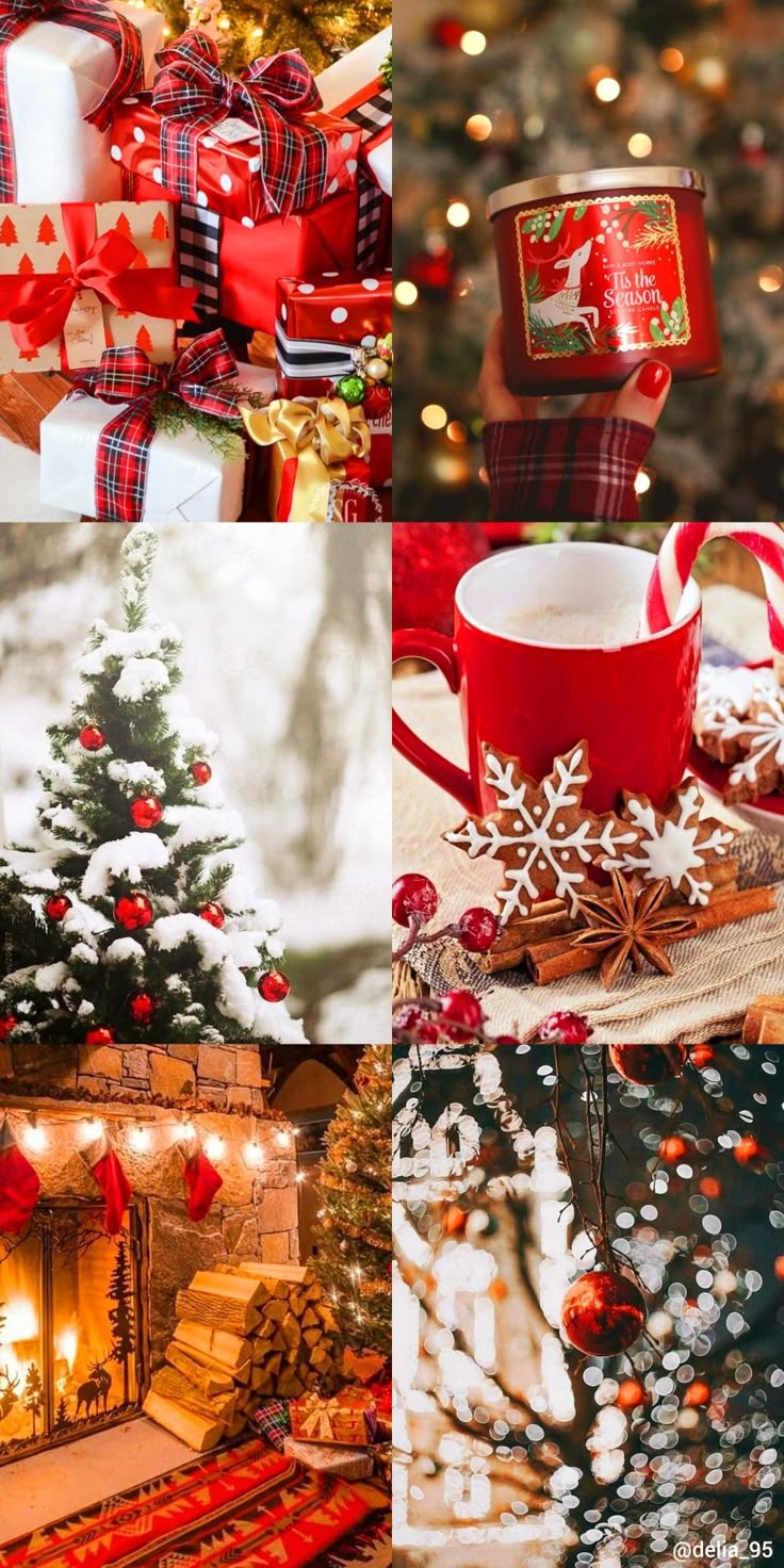 Christmas red aesthetic