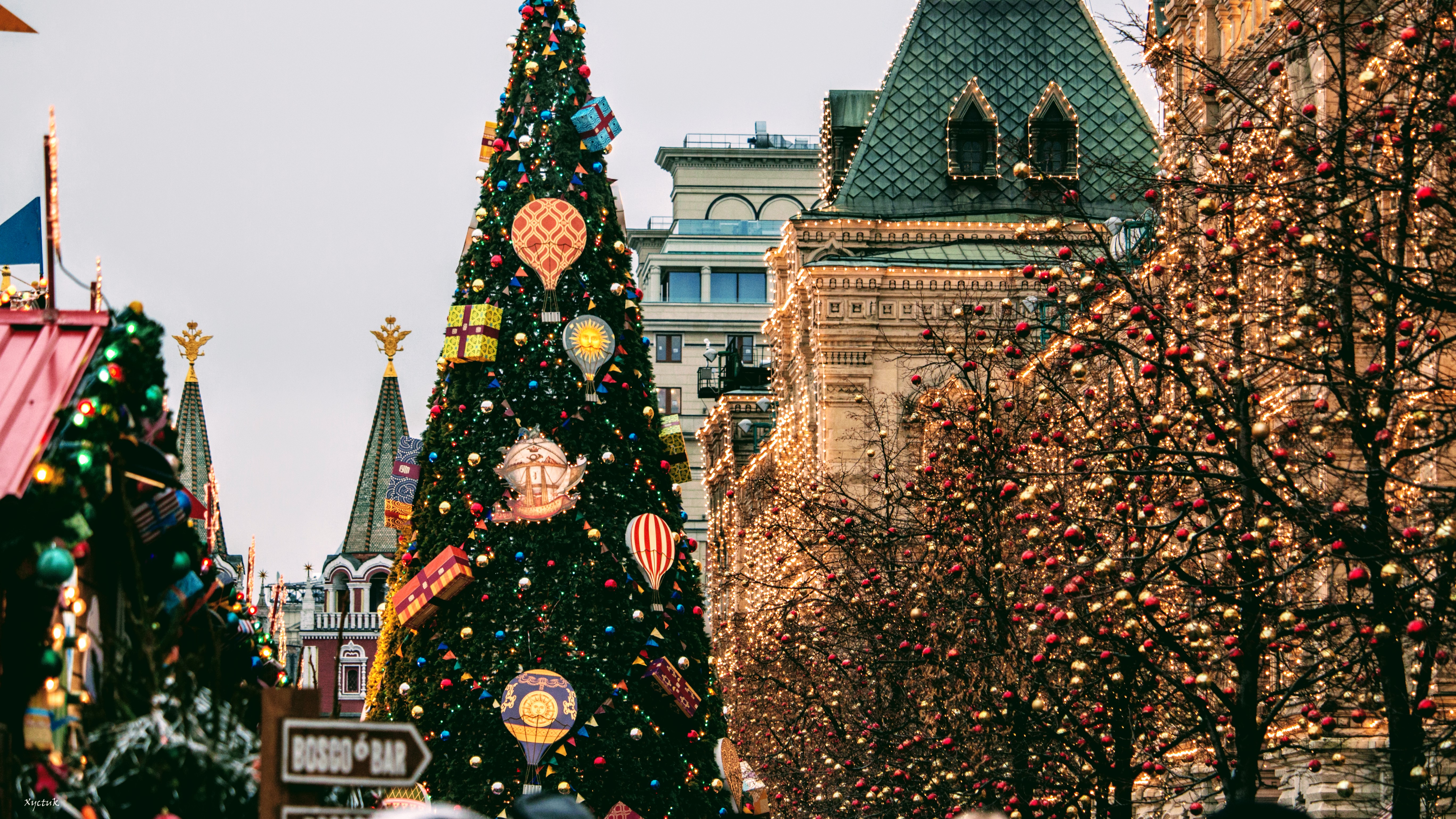 Russia, Moscow, Holiday, Red Square, New Year Wallpaper HD / Desktop and Mobile Background