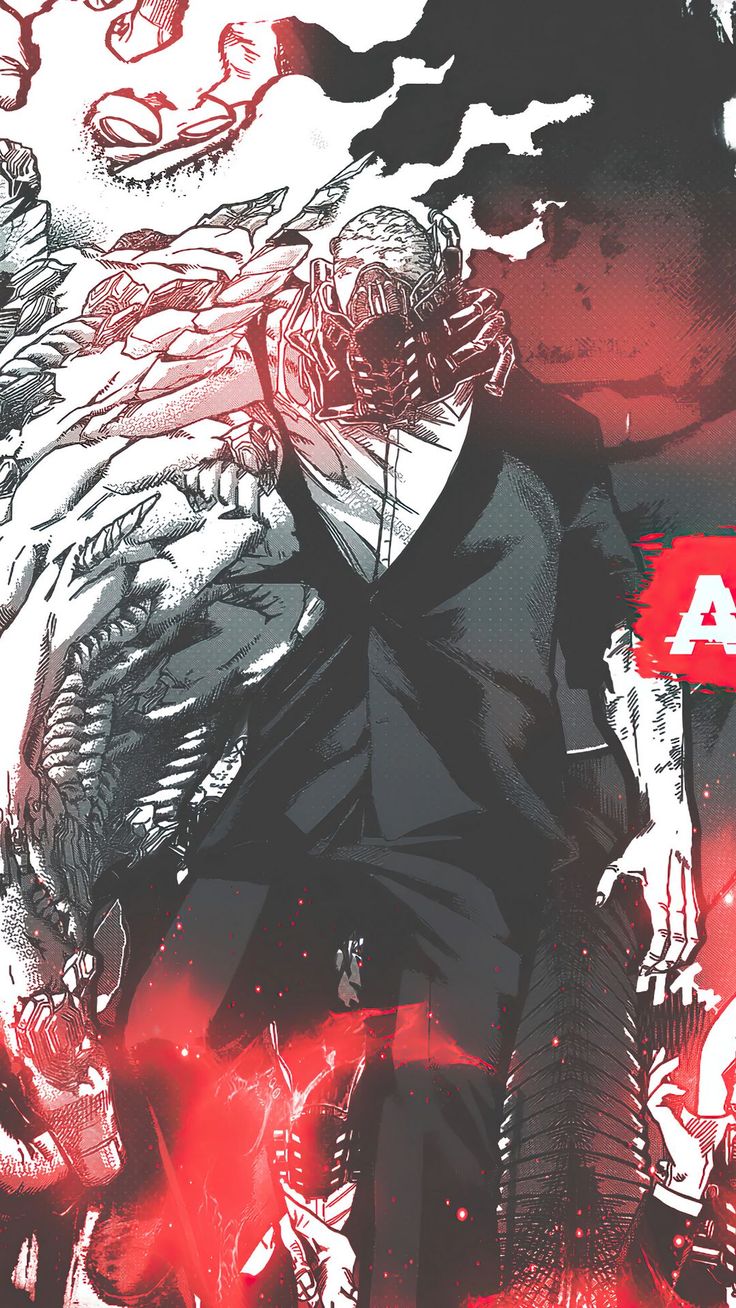 Wallpaper all for one, boku no hero, anime, monster, black, red, art, Anime 4K by ???????. Download wallpaper all for one, boku no hero, anime, monster, black, red, art for free