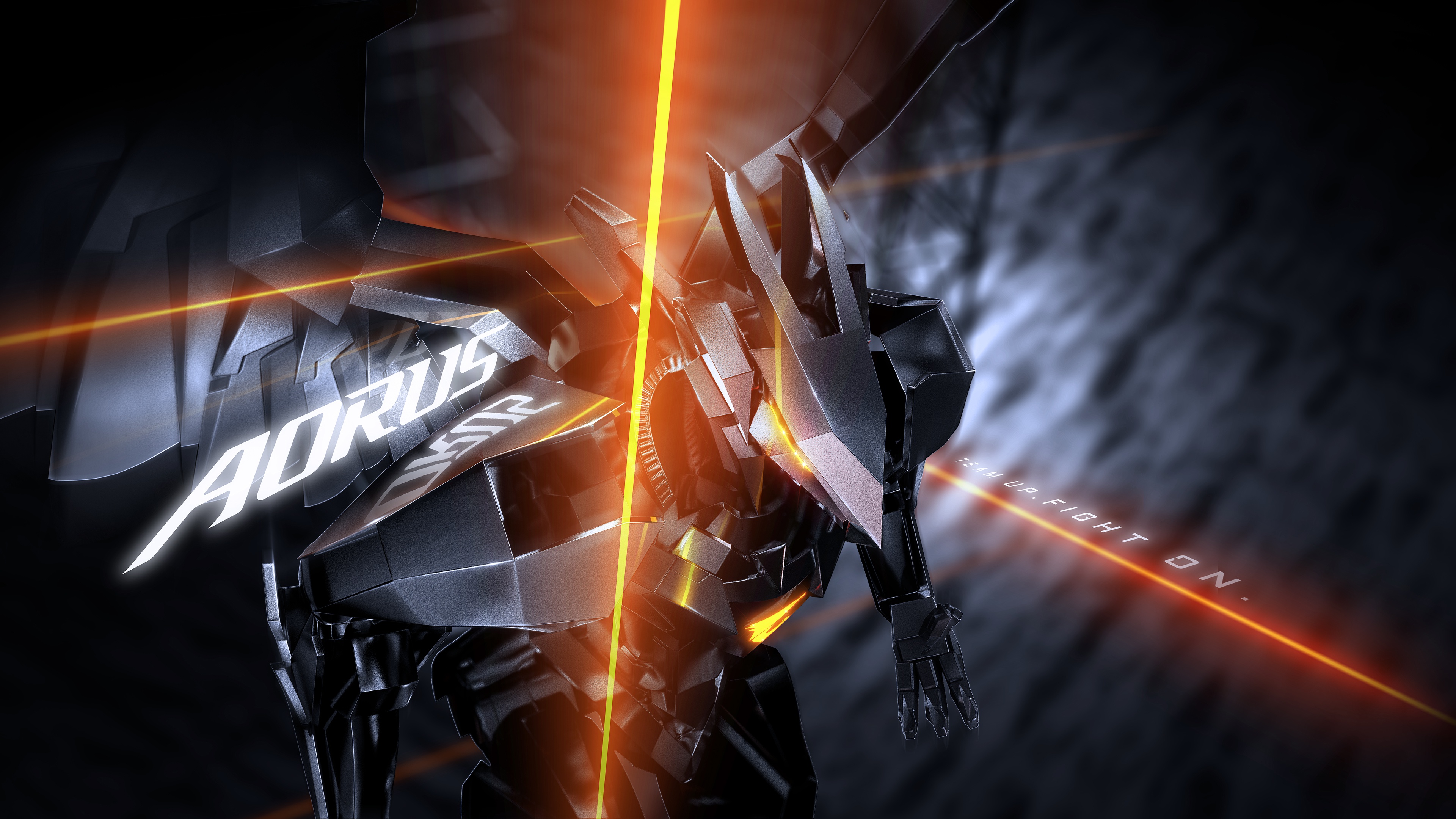 Wallpaper Robot, Gaming, GIGABYTE, Aorus For Mobile And Desktop, Section Hi Tech, Resolution 3840x2160