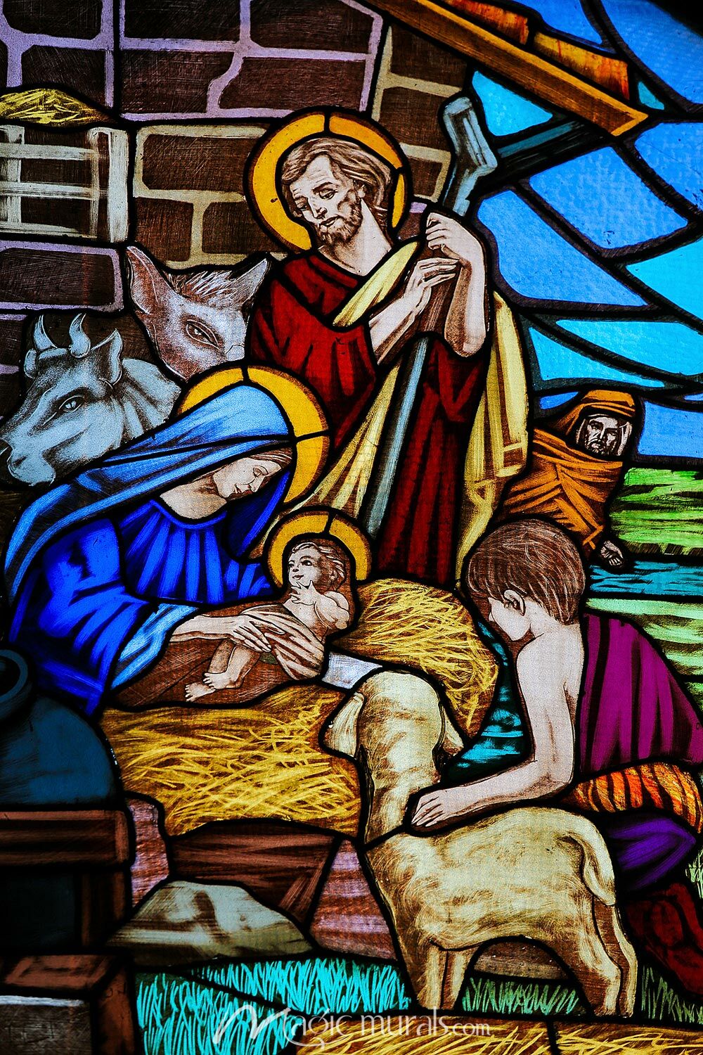 Nativity Stained Glass