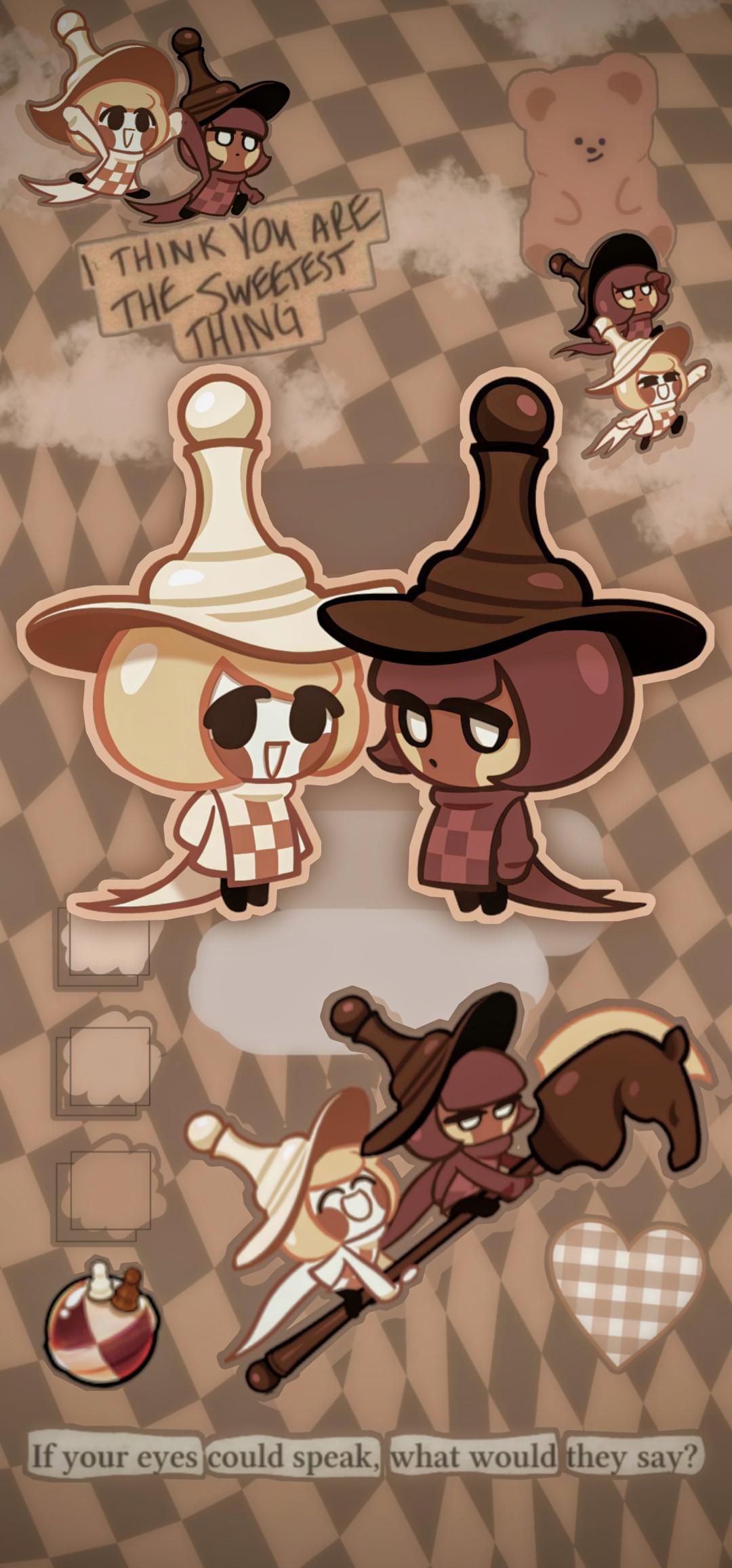 Chess choco cookie wallpaper