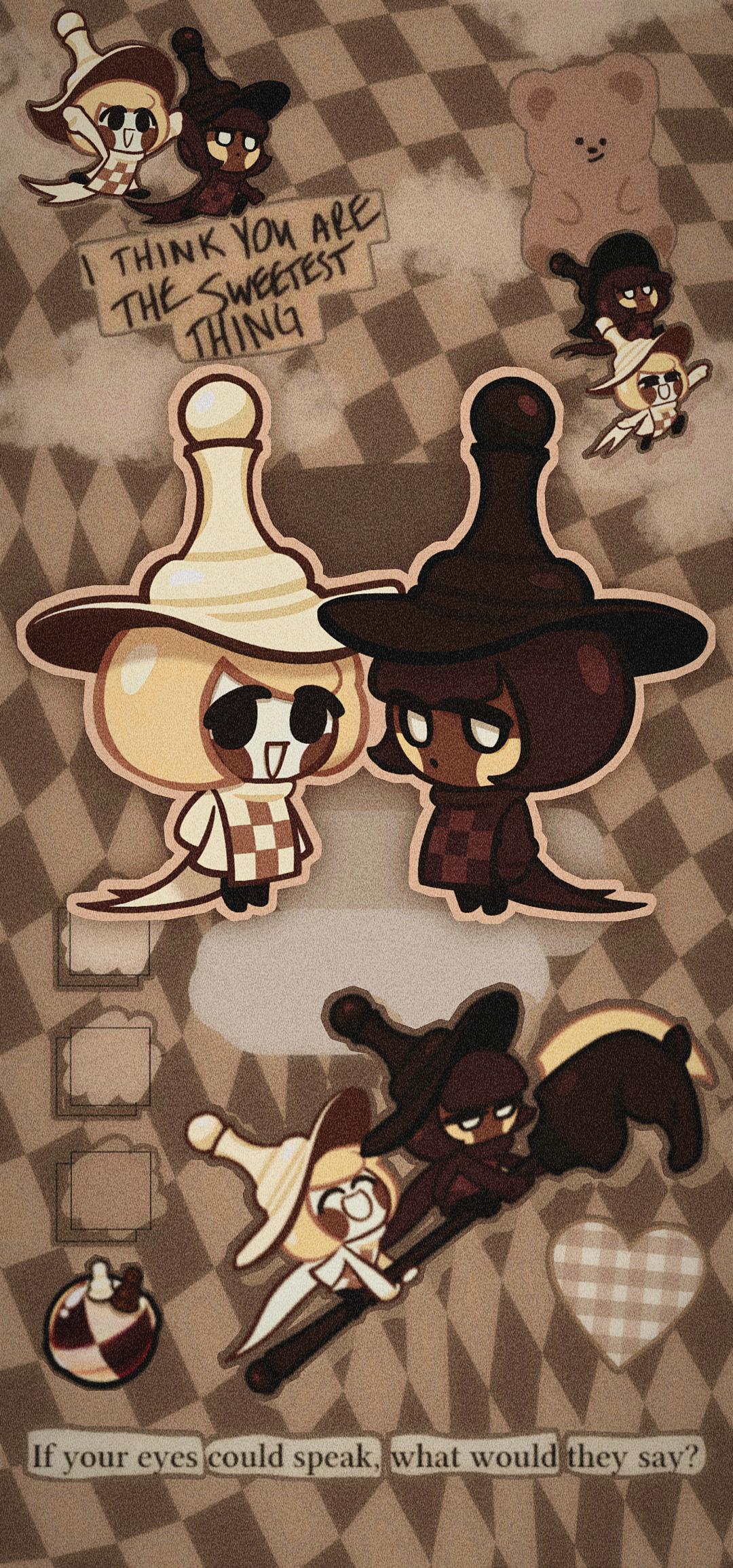 Chess choco cookie wallpaper