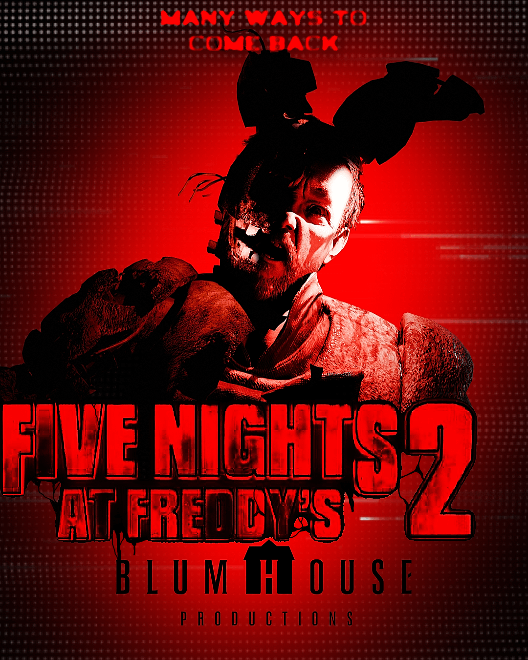 Fnaf 2 Movie poster! Made by me :3
