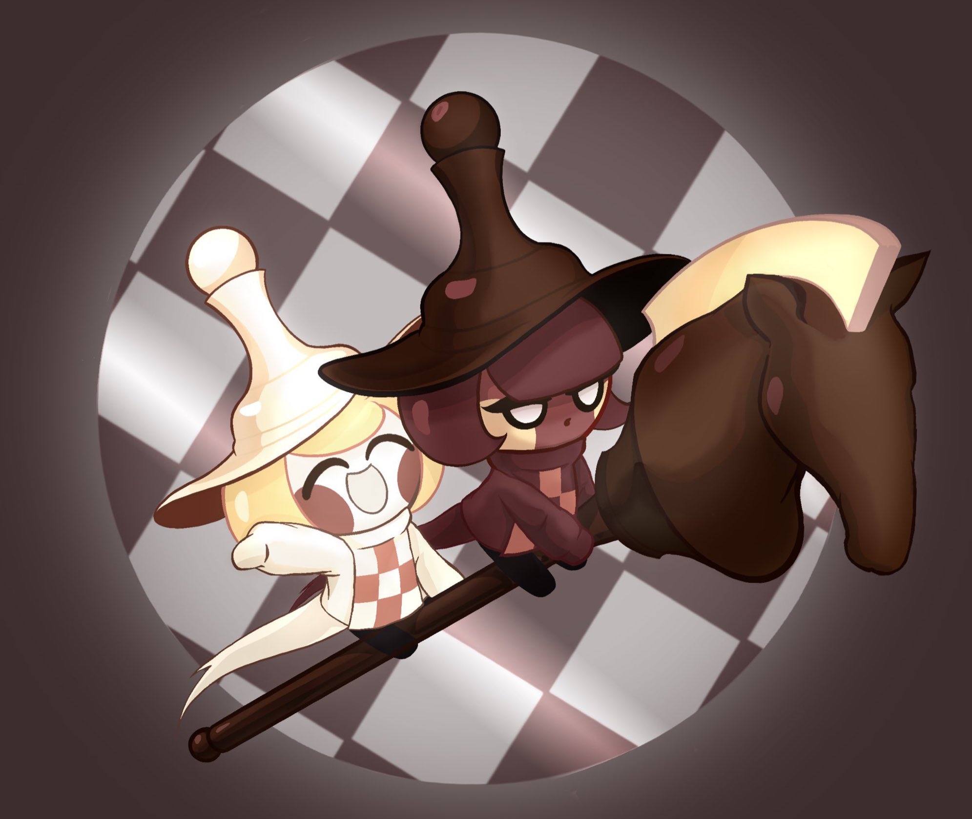 Pawn Black Cookie Choco Cookie Anime Image Board