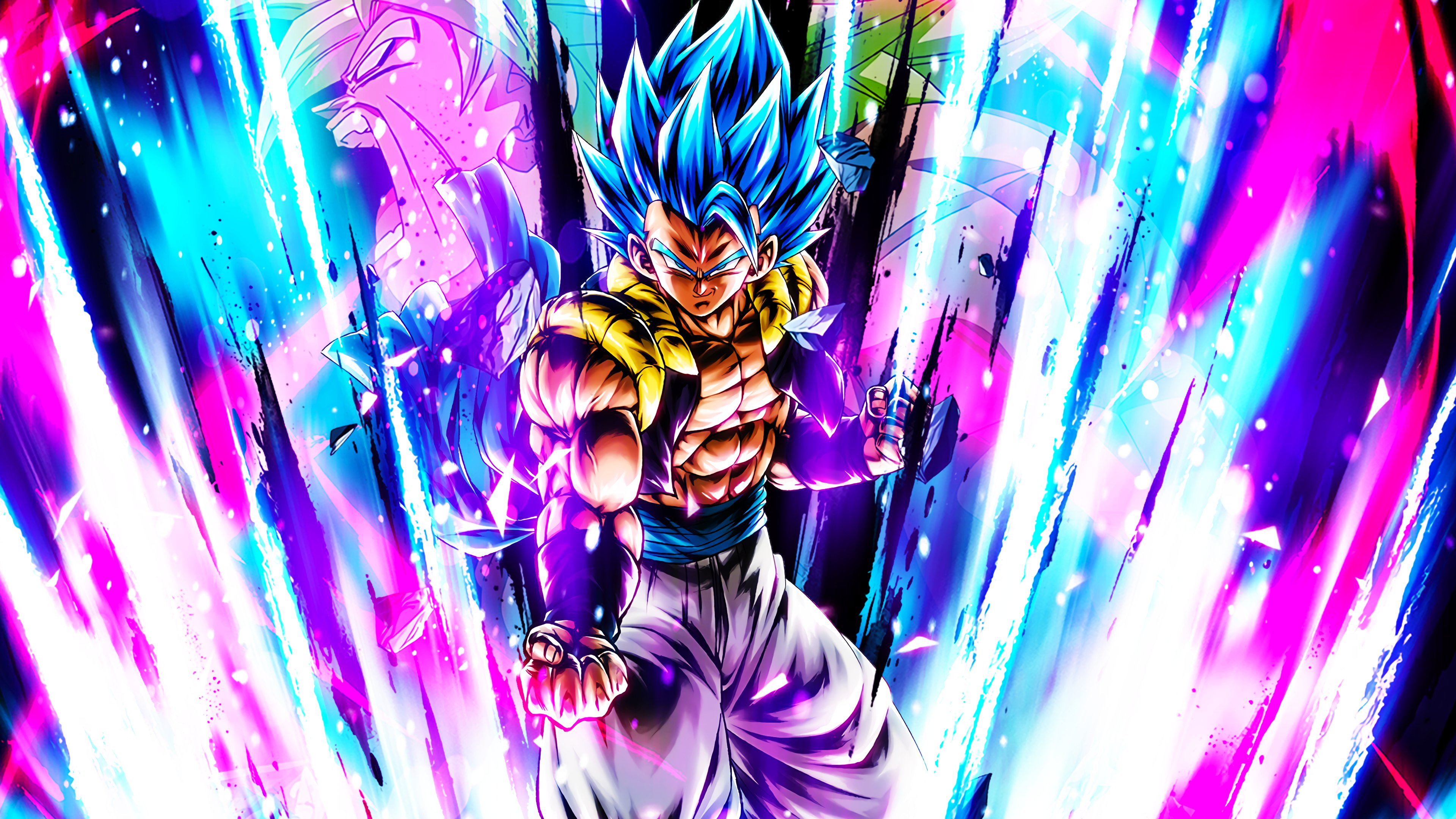 Super Saiyan Blue Wallpaper 4K, Gogeta, Dragon Ball Legends