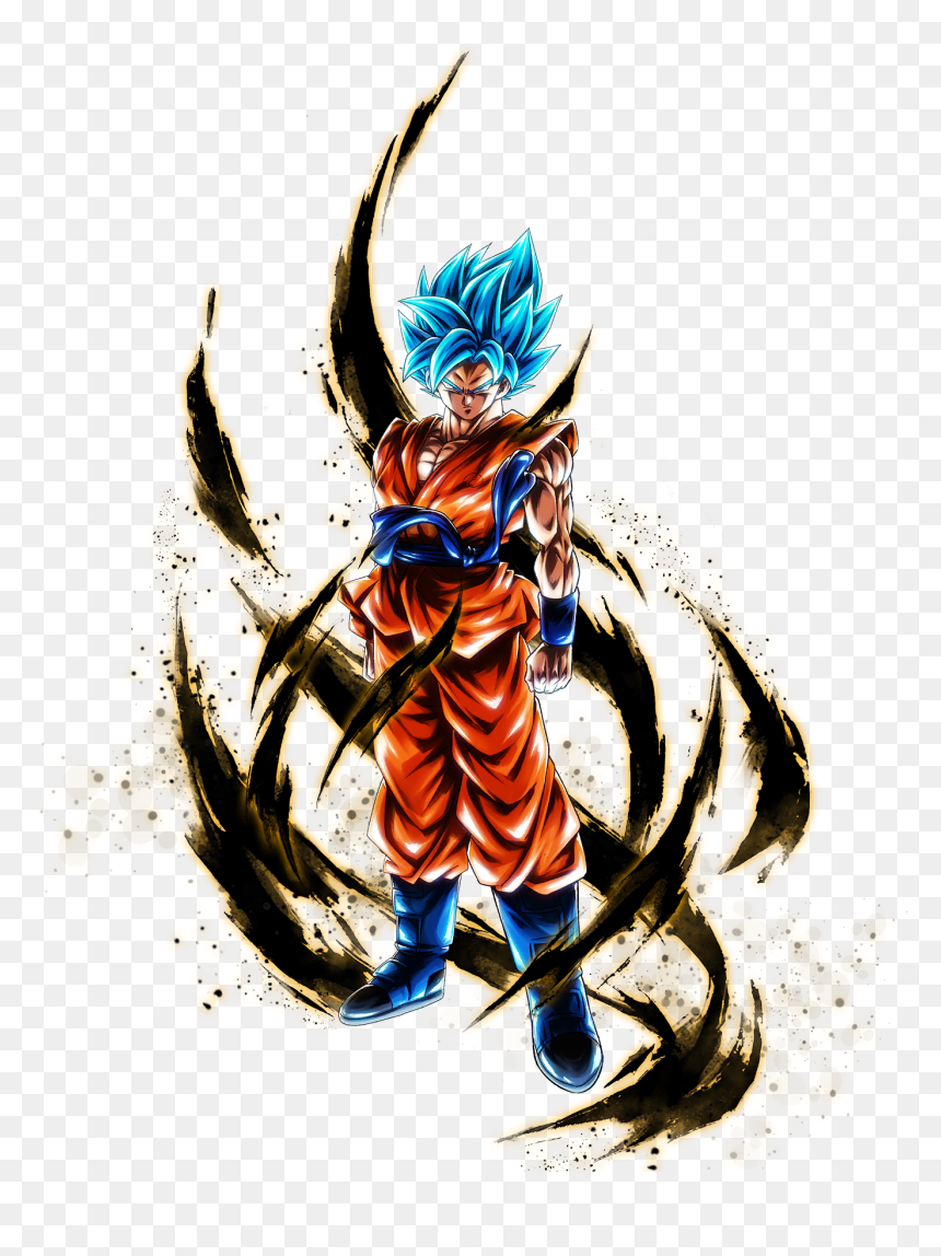 Super Saiyan Blue Goku Dragon Ball Legends, HD Png Download