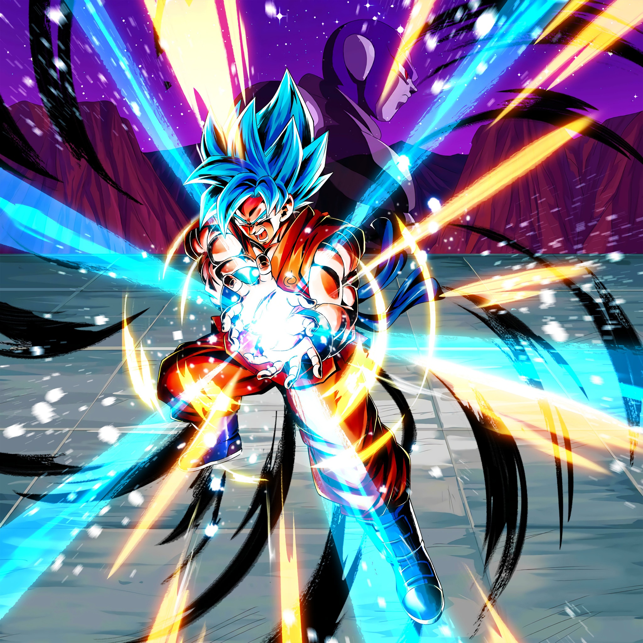 Super Saiyan God SS Goku Dragon Ball Legends 4K Wallpaper