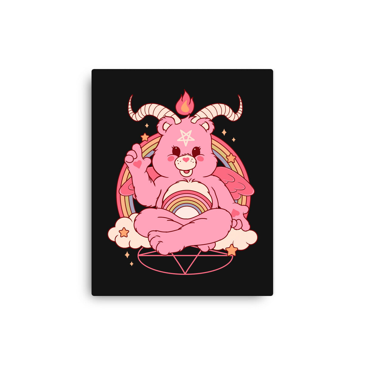 Bearphomet None Stretched Canvas Thiago Correa