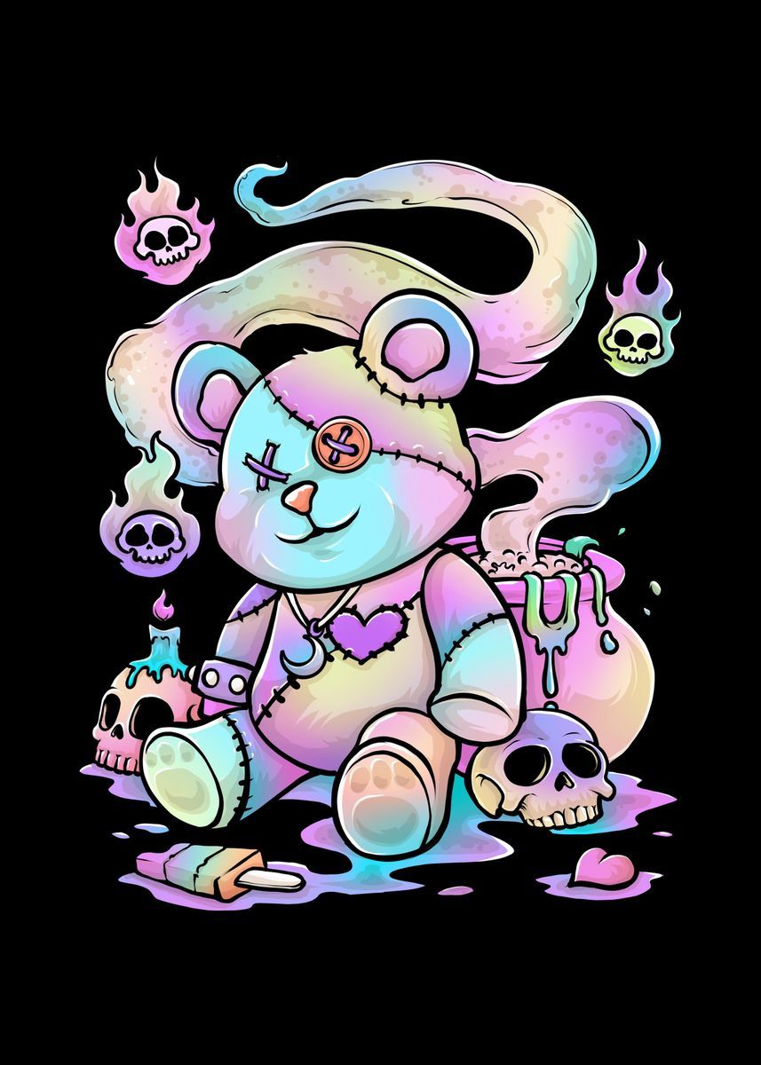 goth teddy bears