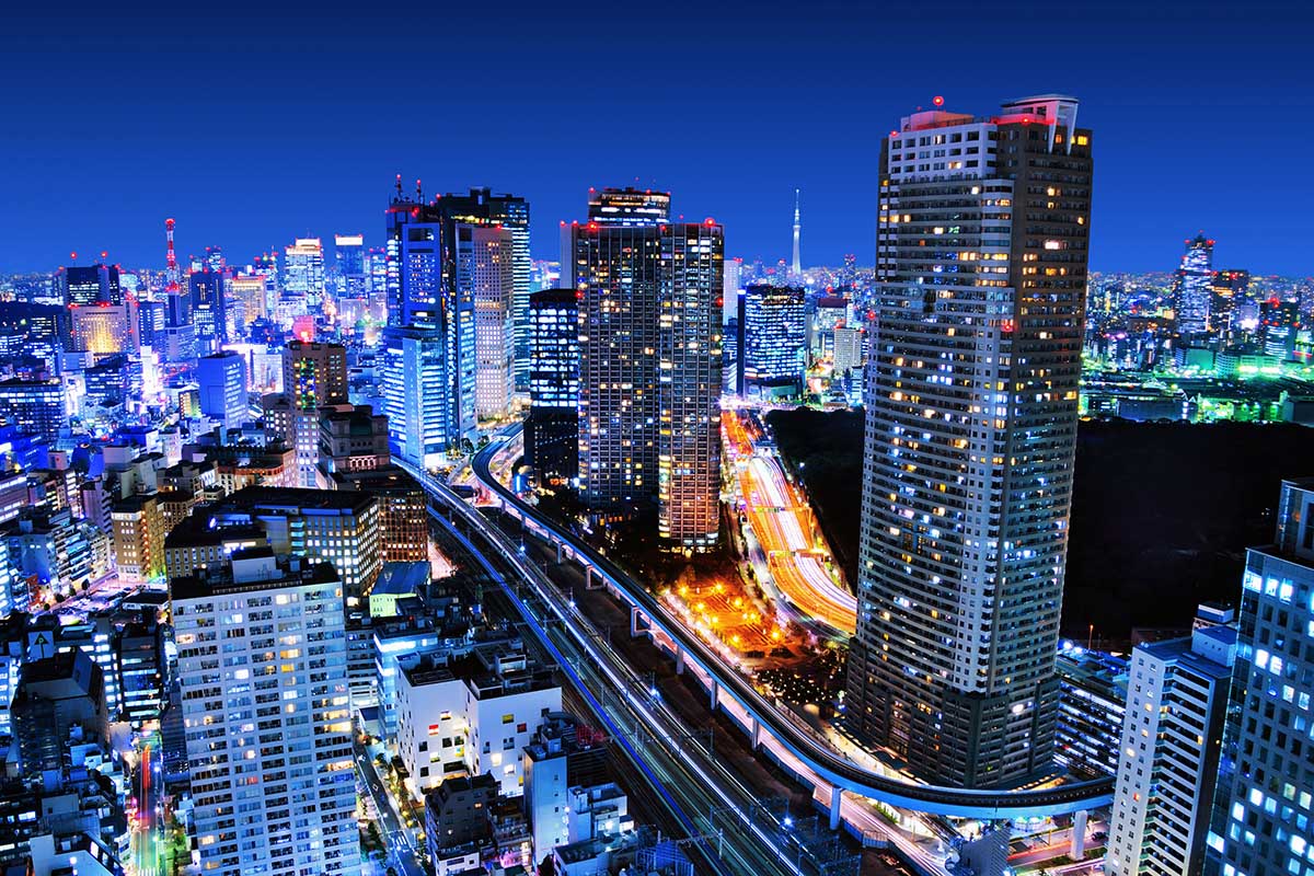 Tokyo City Night View Mural Wallpaper Malaysia