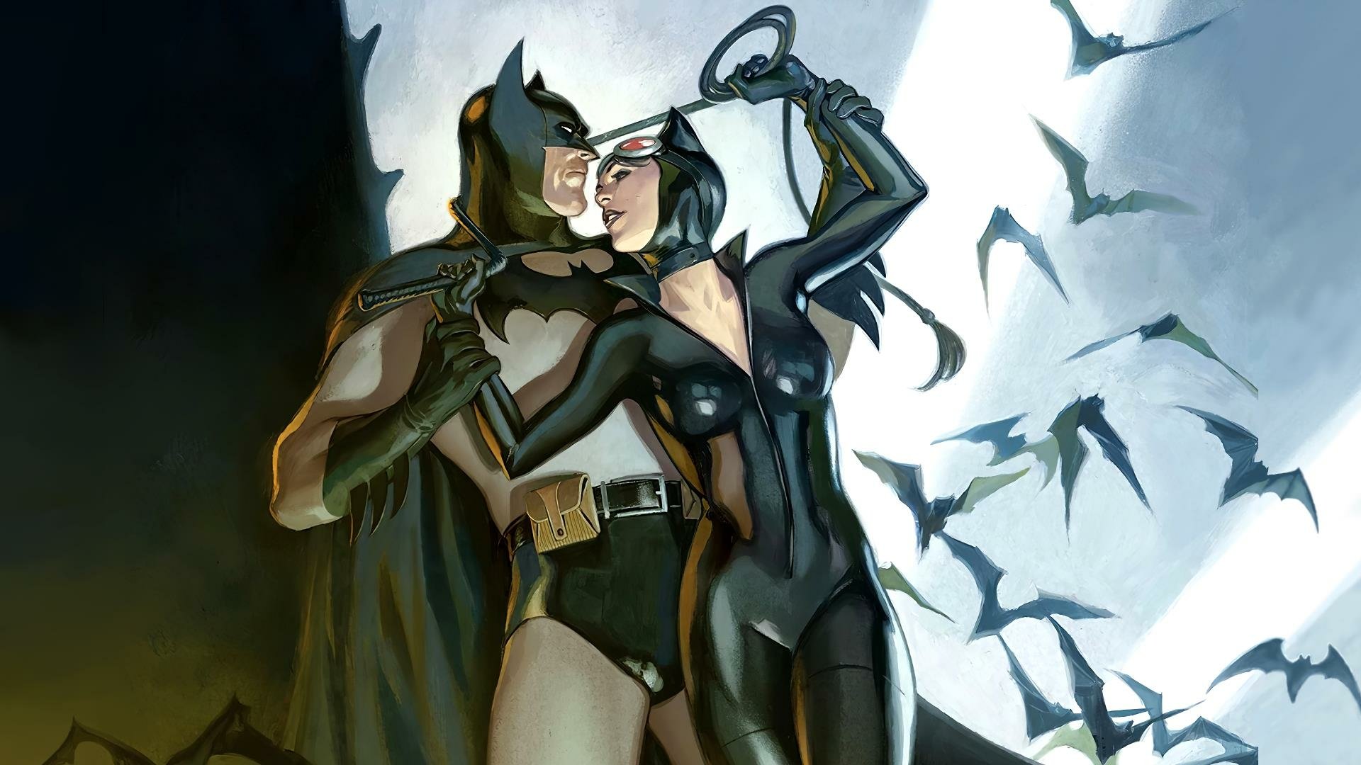 Download Batman Catwoman Julian Tottino HD Wallpaper