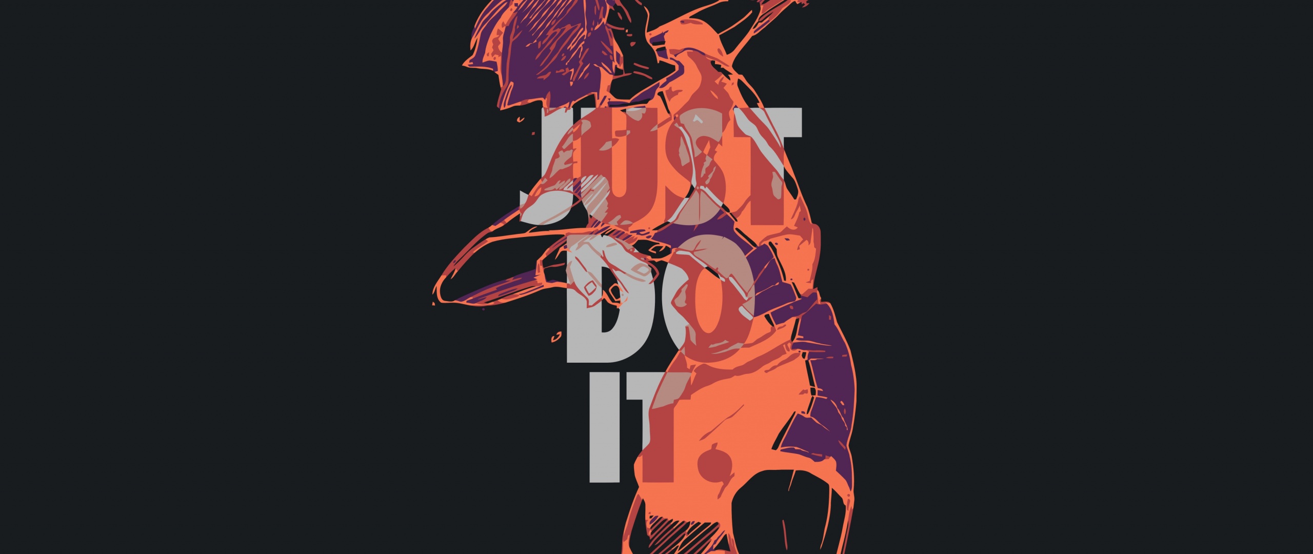 Just Do It Wallpaper 4K, Volleyball player