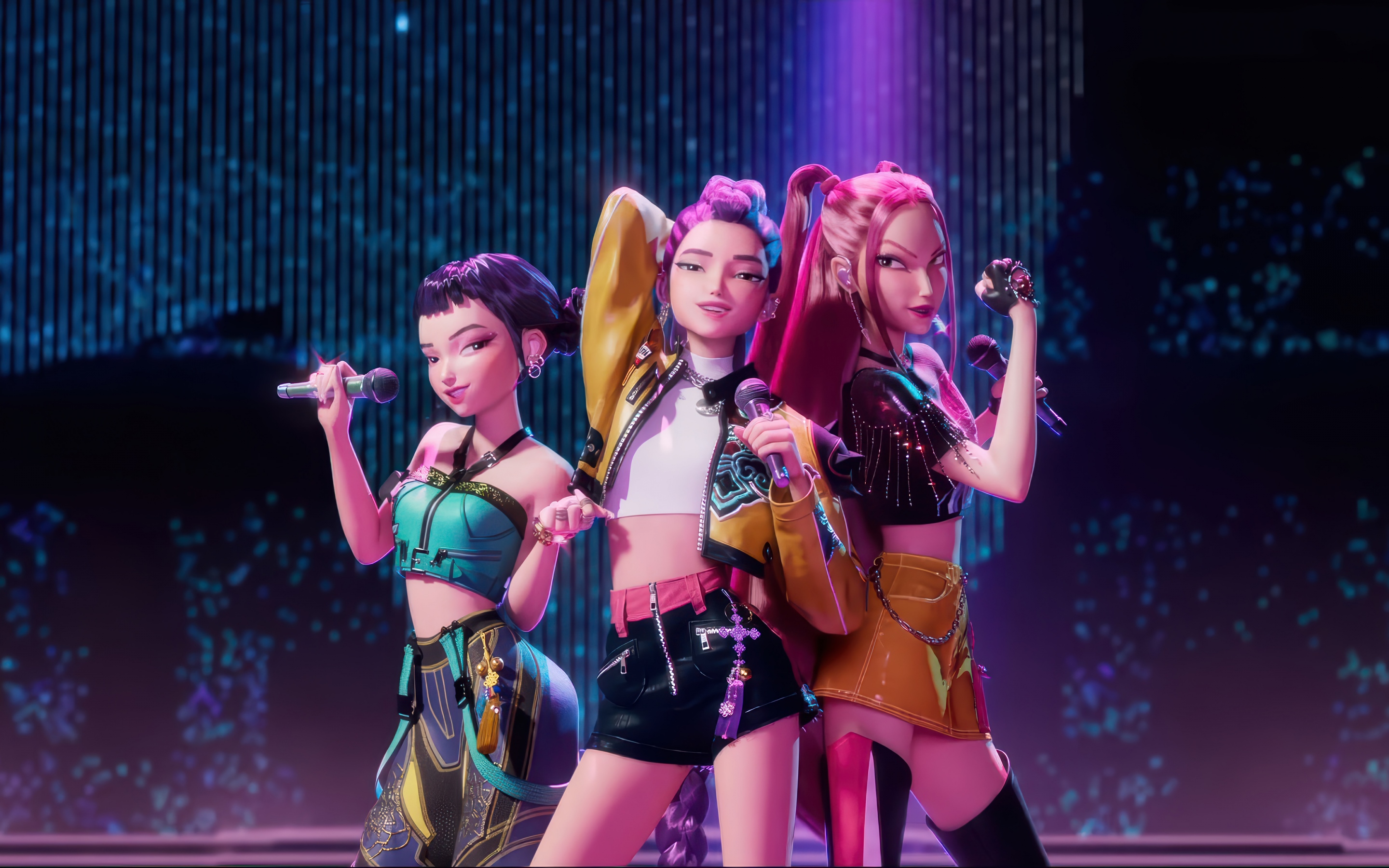 KPop Demon Hunters Wallpaper 4K, Huntrix, Rumi (Huntrix)