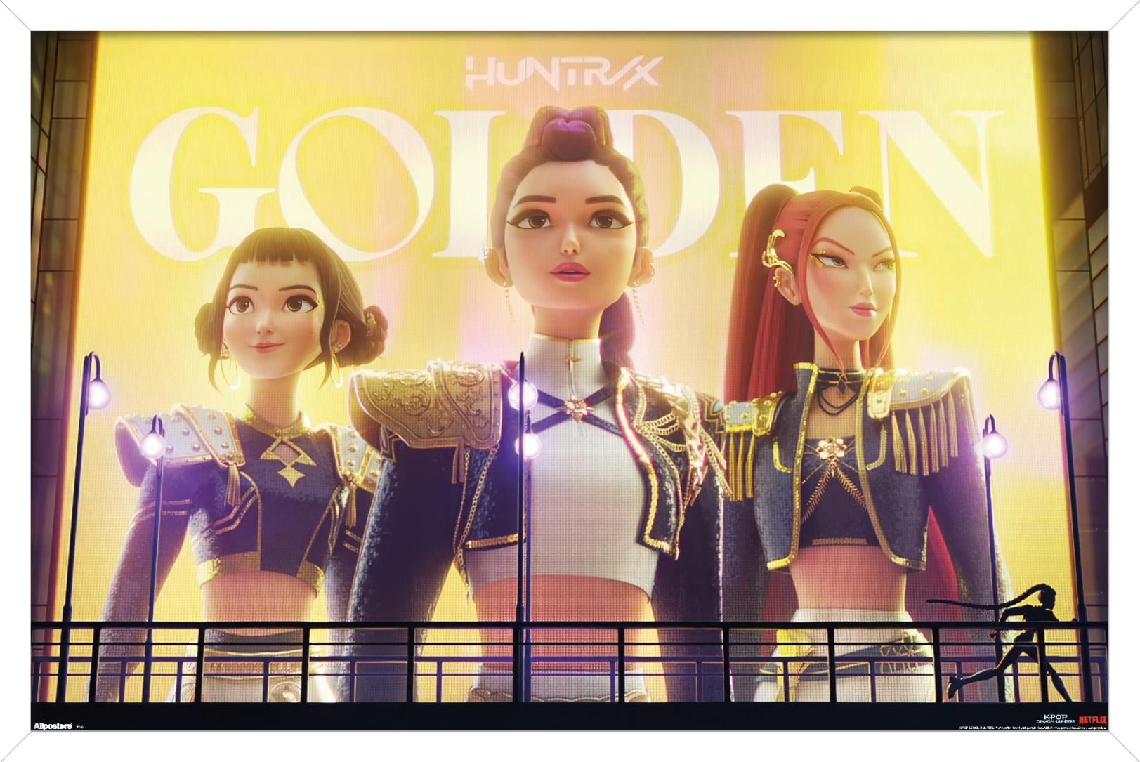 Netflix KPop Demon Hunters Golden Wall Poster, 22.375 x 34 Framed