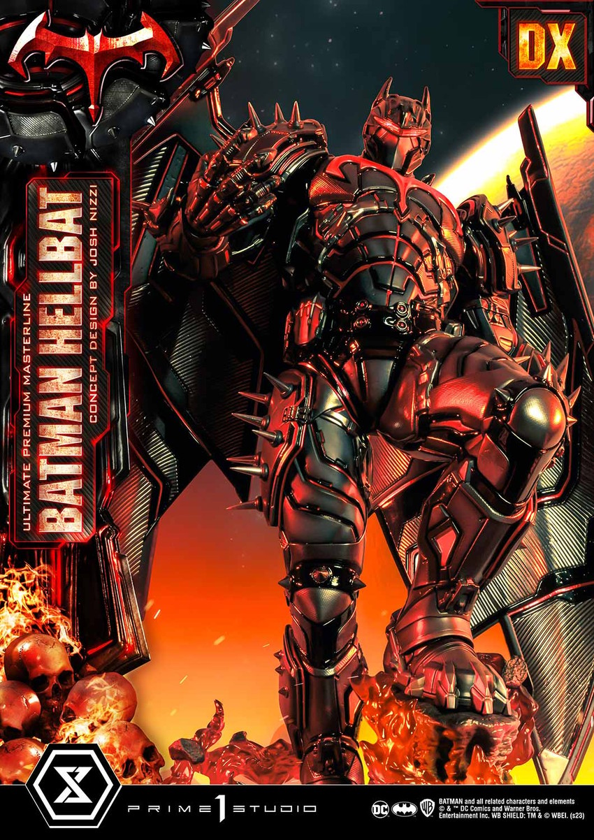 Wallpaper Hellbat Batman Hellbat Armor DC Metal Art Print Comics Poster 8in X 12in Lot Up